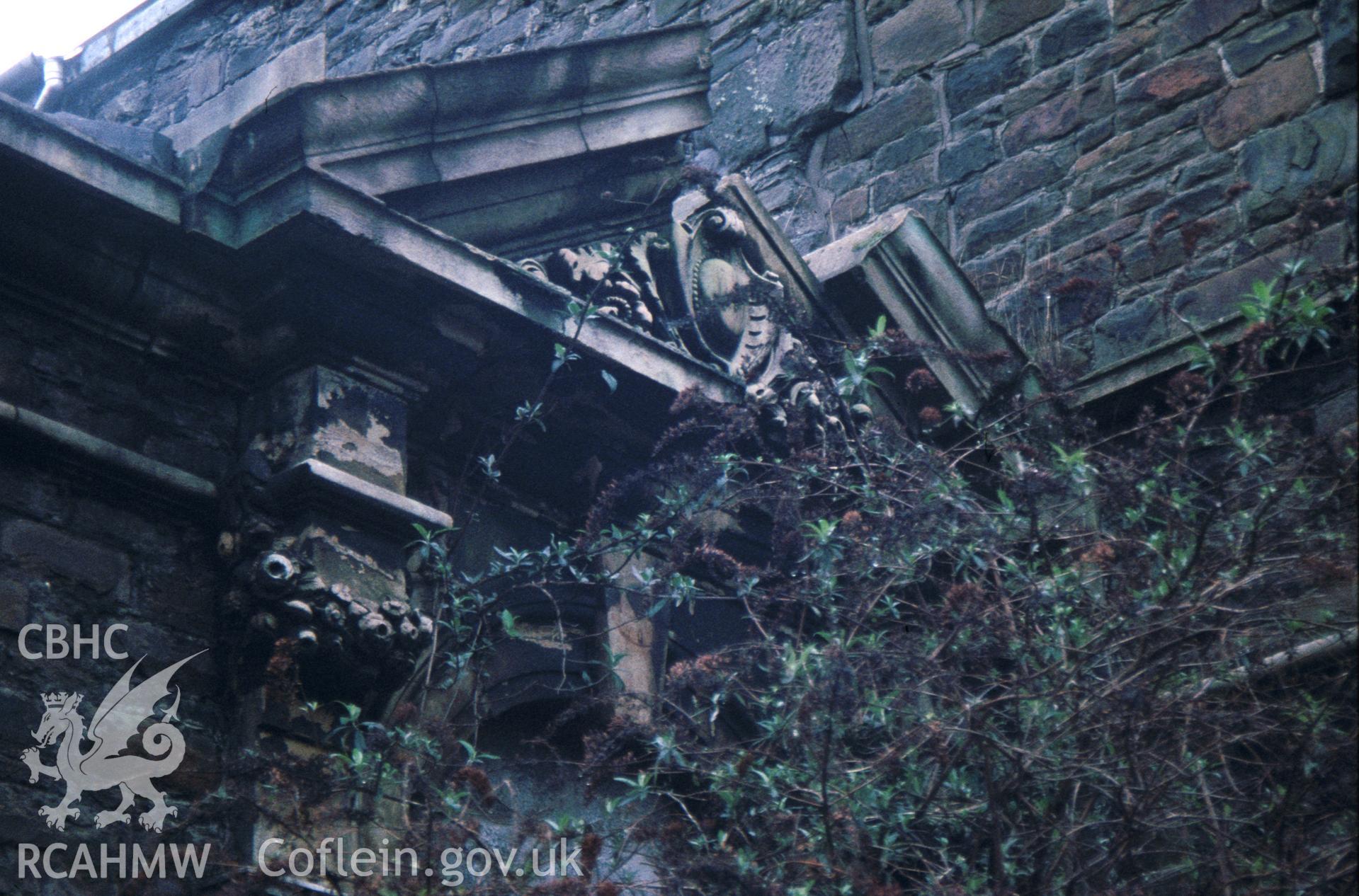 Colour slide of Morfa Copperworks Office Building: showing the north-east front.