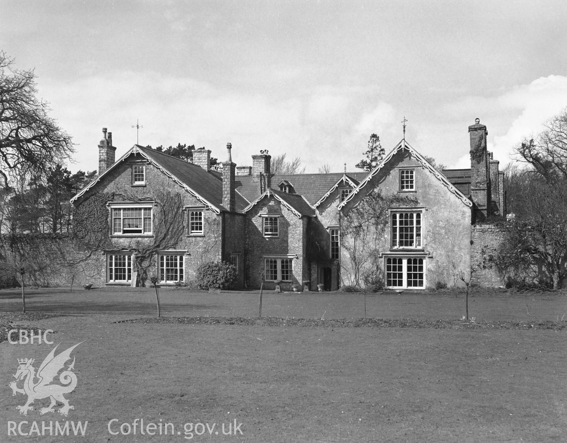 Exterior view showing Nash Manor from the south.