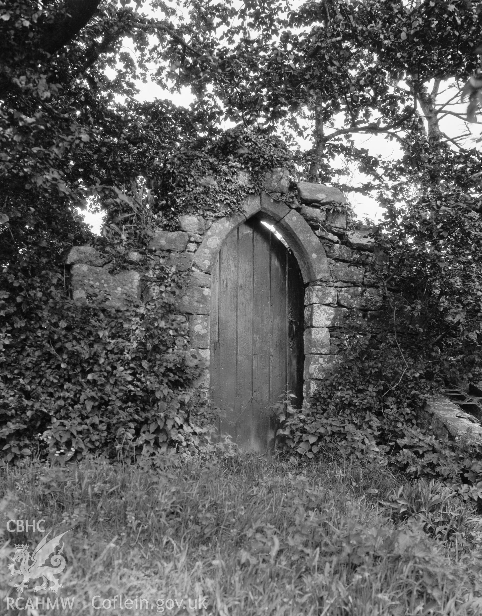 Doorway in churchyard wall