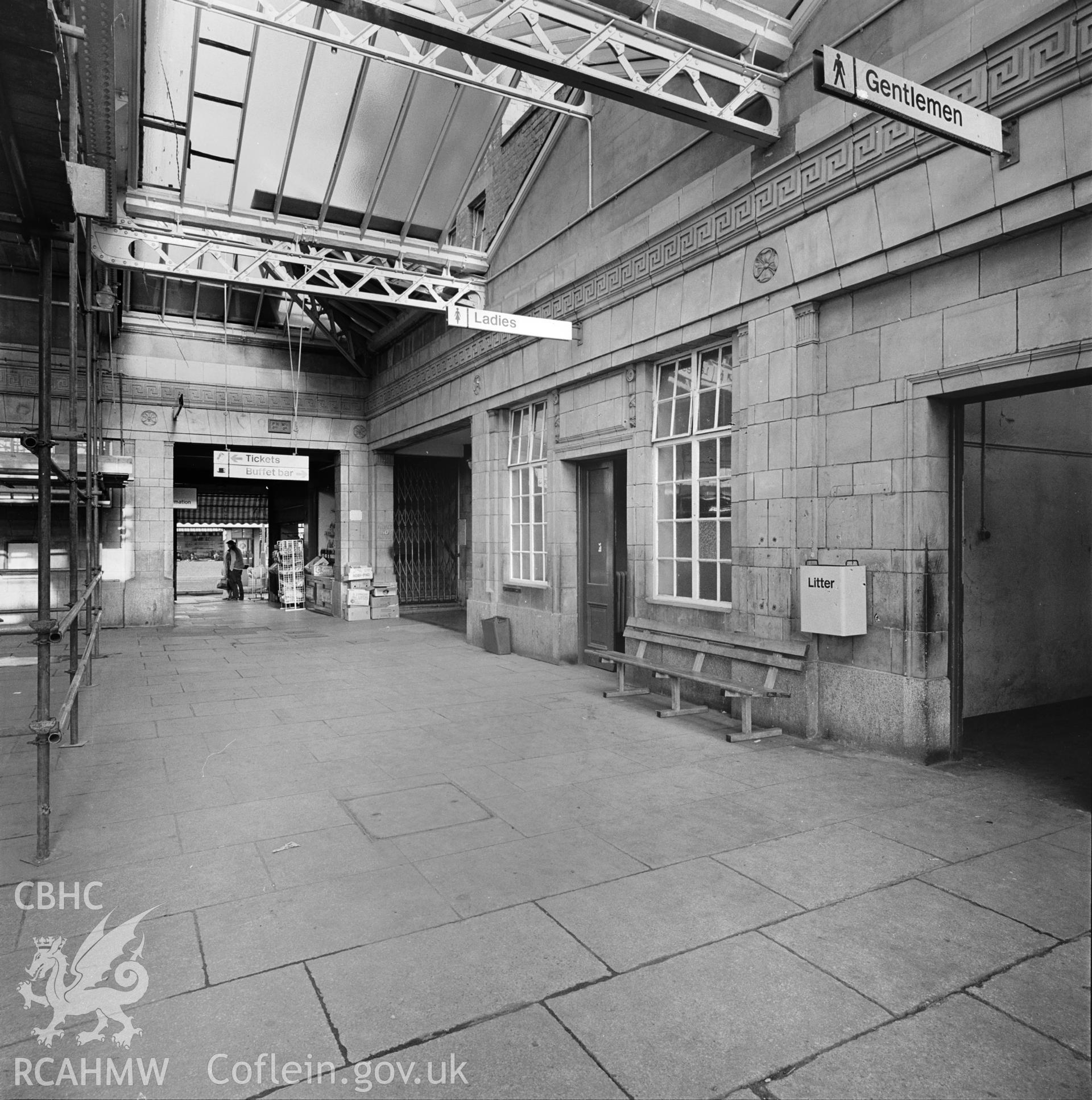 Interior: booking hall