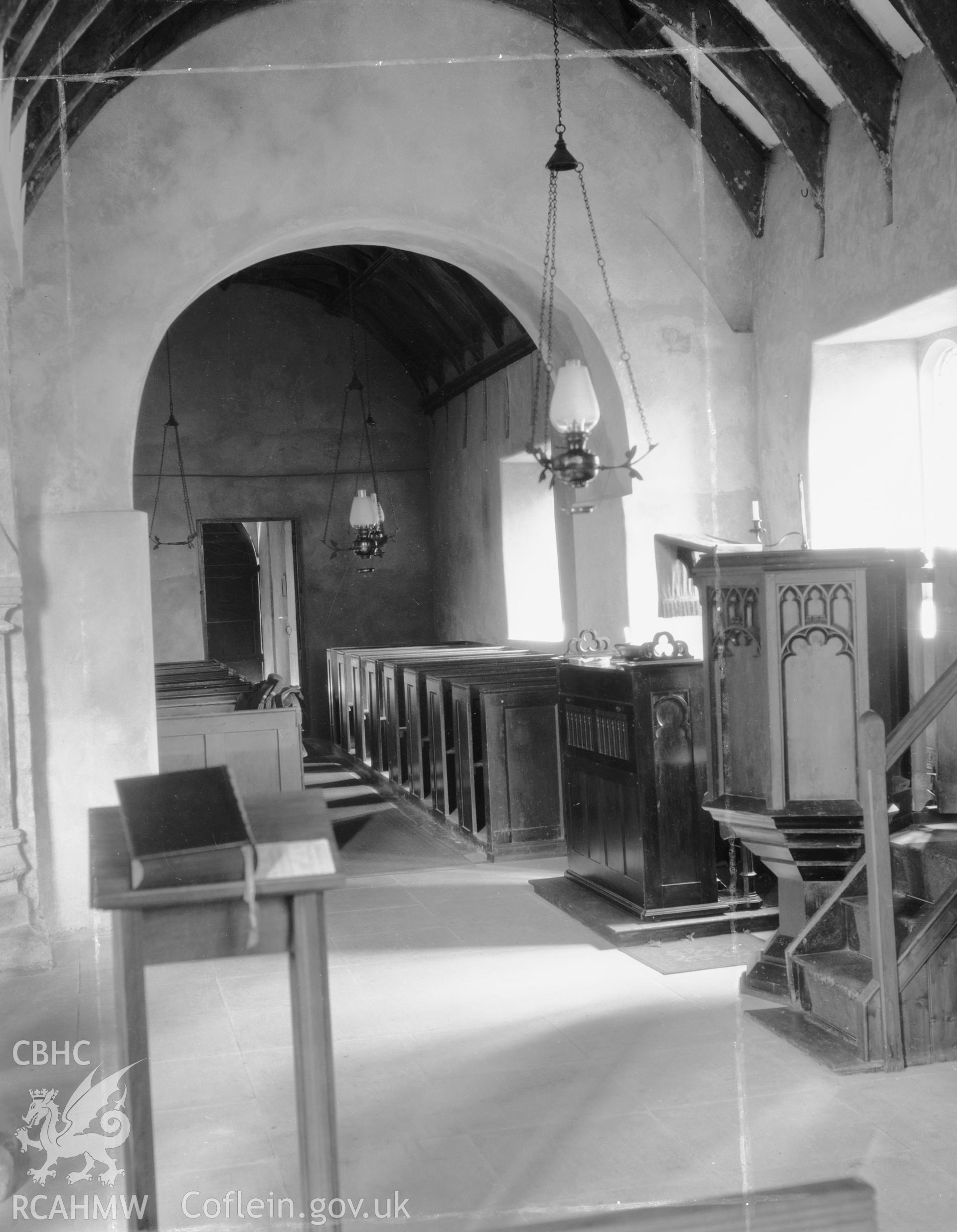 Chancel arch, looking West