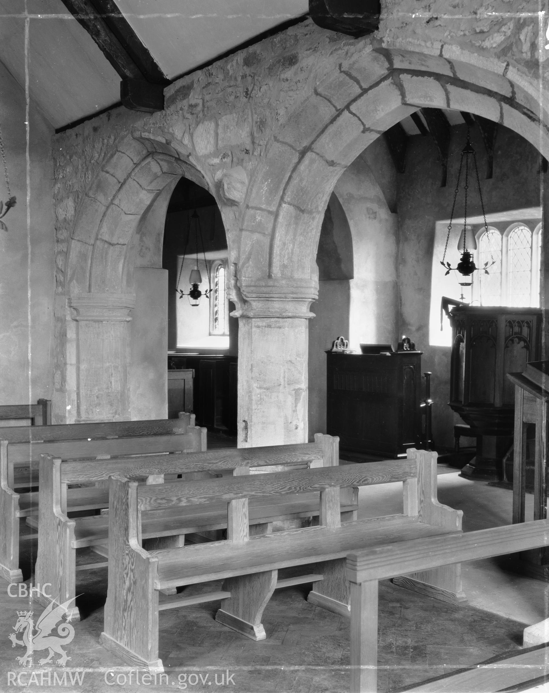 View from chapel showing arcade