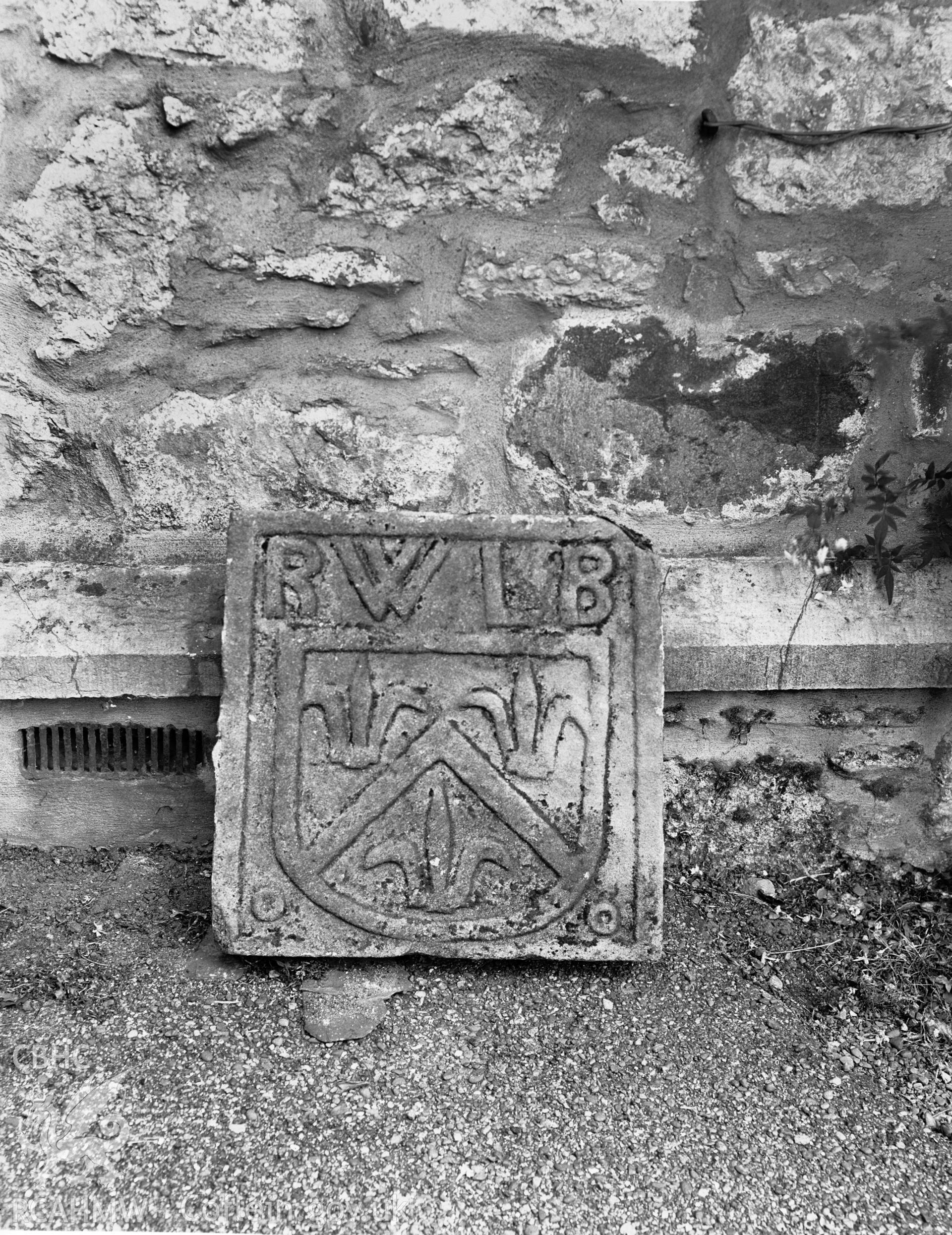 Stone with shield of arms