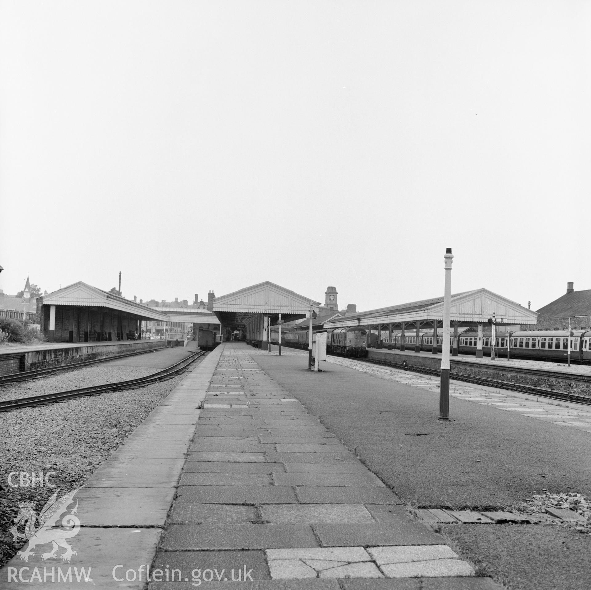 View of canopies prior to demolition