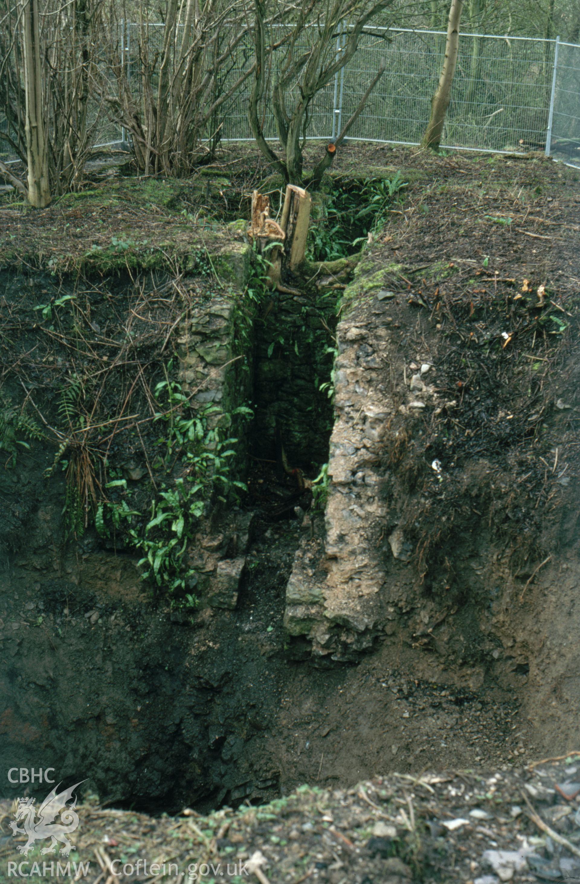 Digitized 35mm slide showing Pennant Mine, shaft .