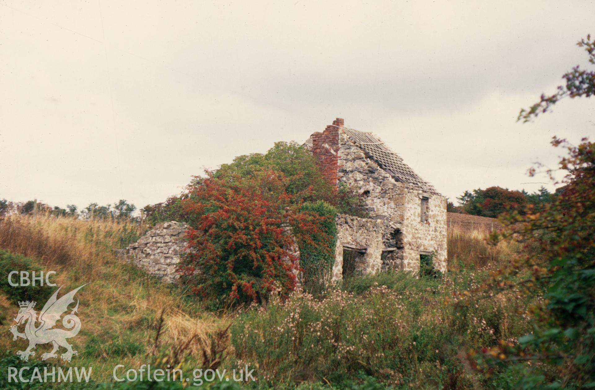 Digitized 35mm slide showing Pennant mine building.