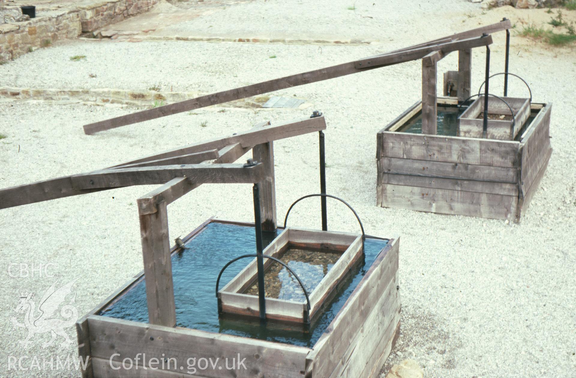 Digitized 35mm slide showing Jigs at dressing floor, Minera