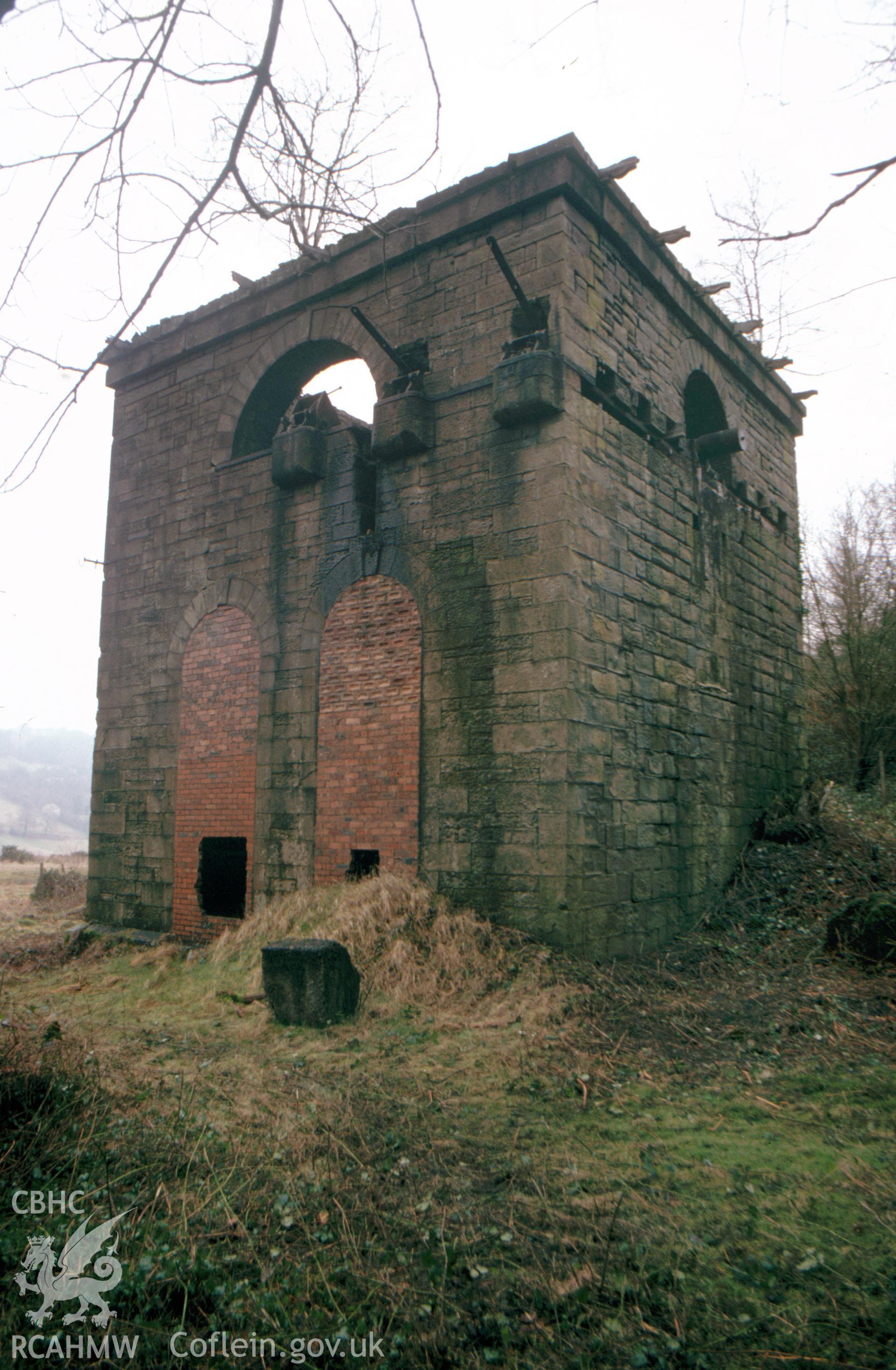 Digitized 35mm slide showing Glyn Pits Coal Mine, Pontypool .