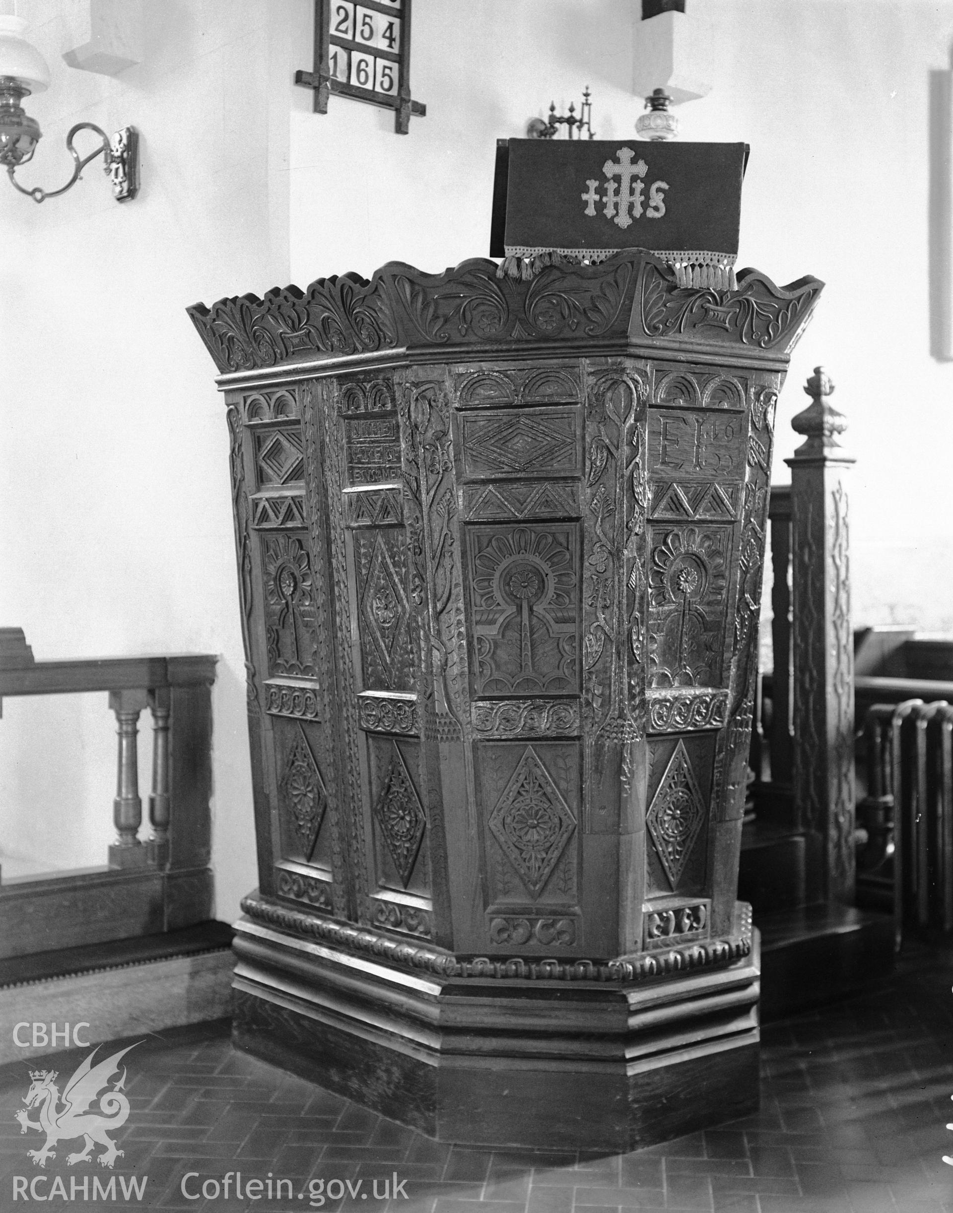 View of pulpit