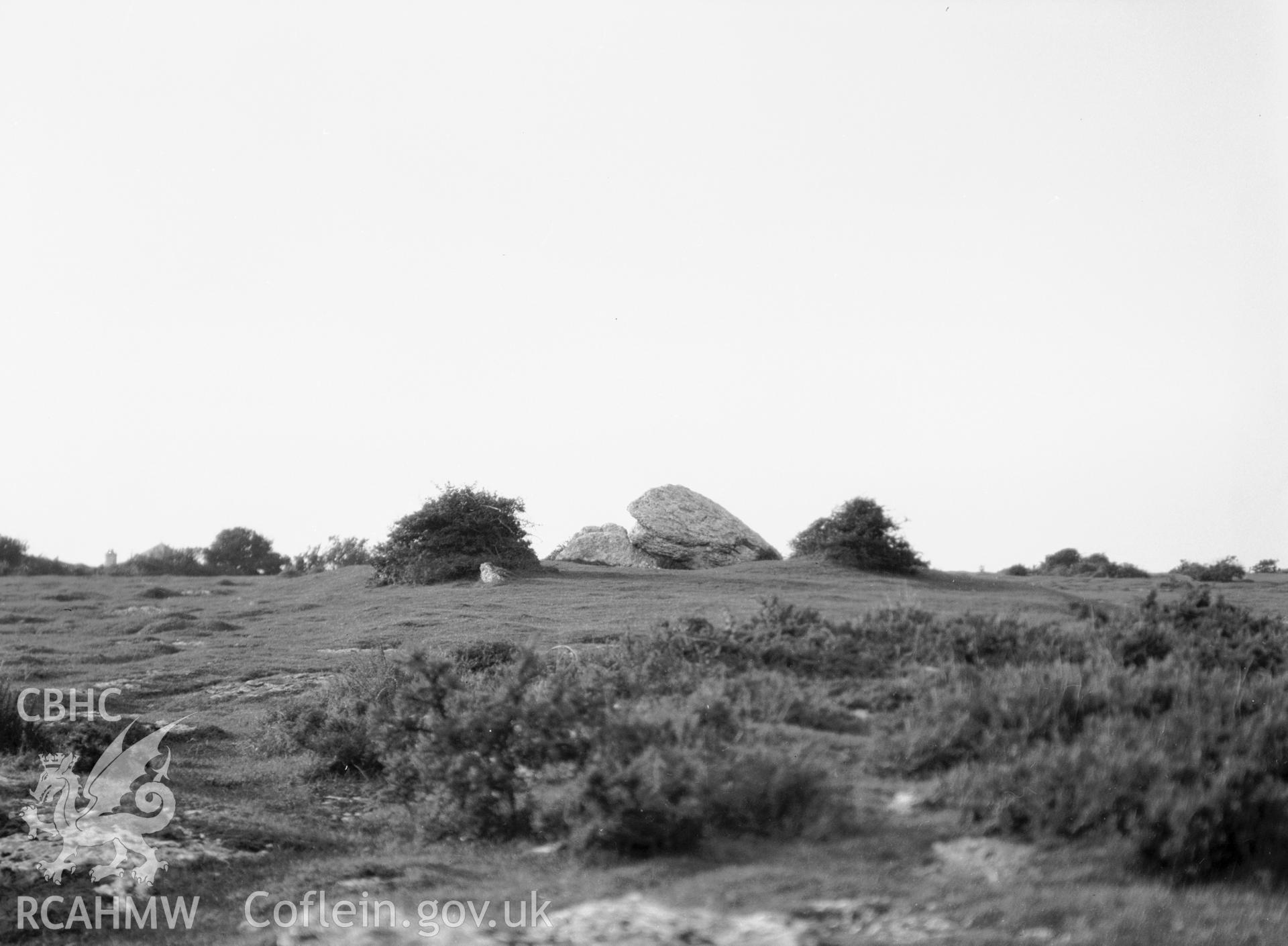 View from the north before excavation.