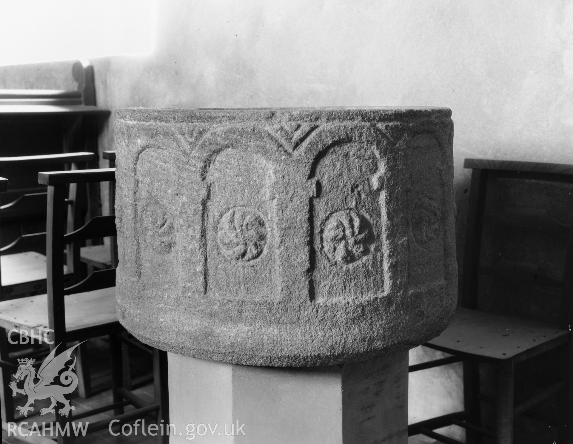 View of the font