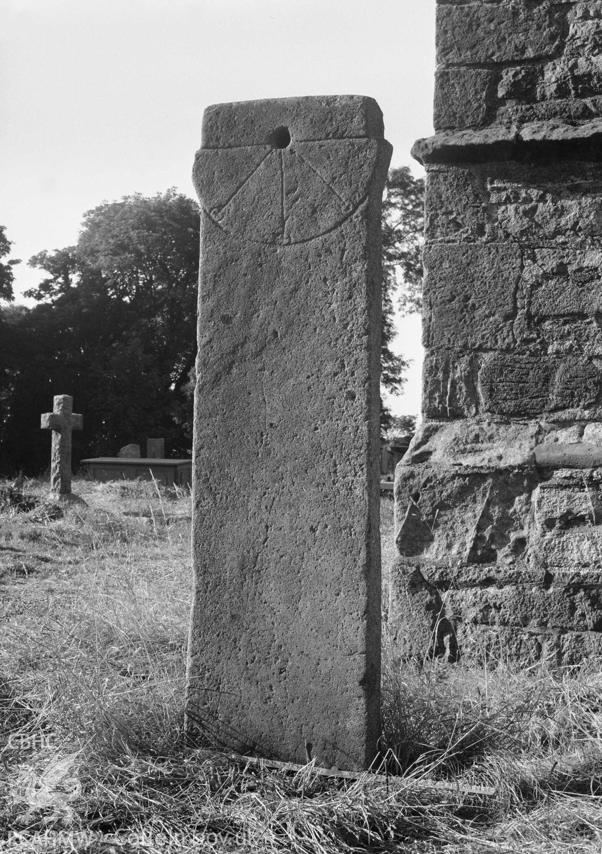 Sundial in the churchyard.