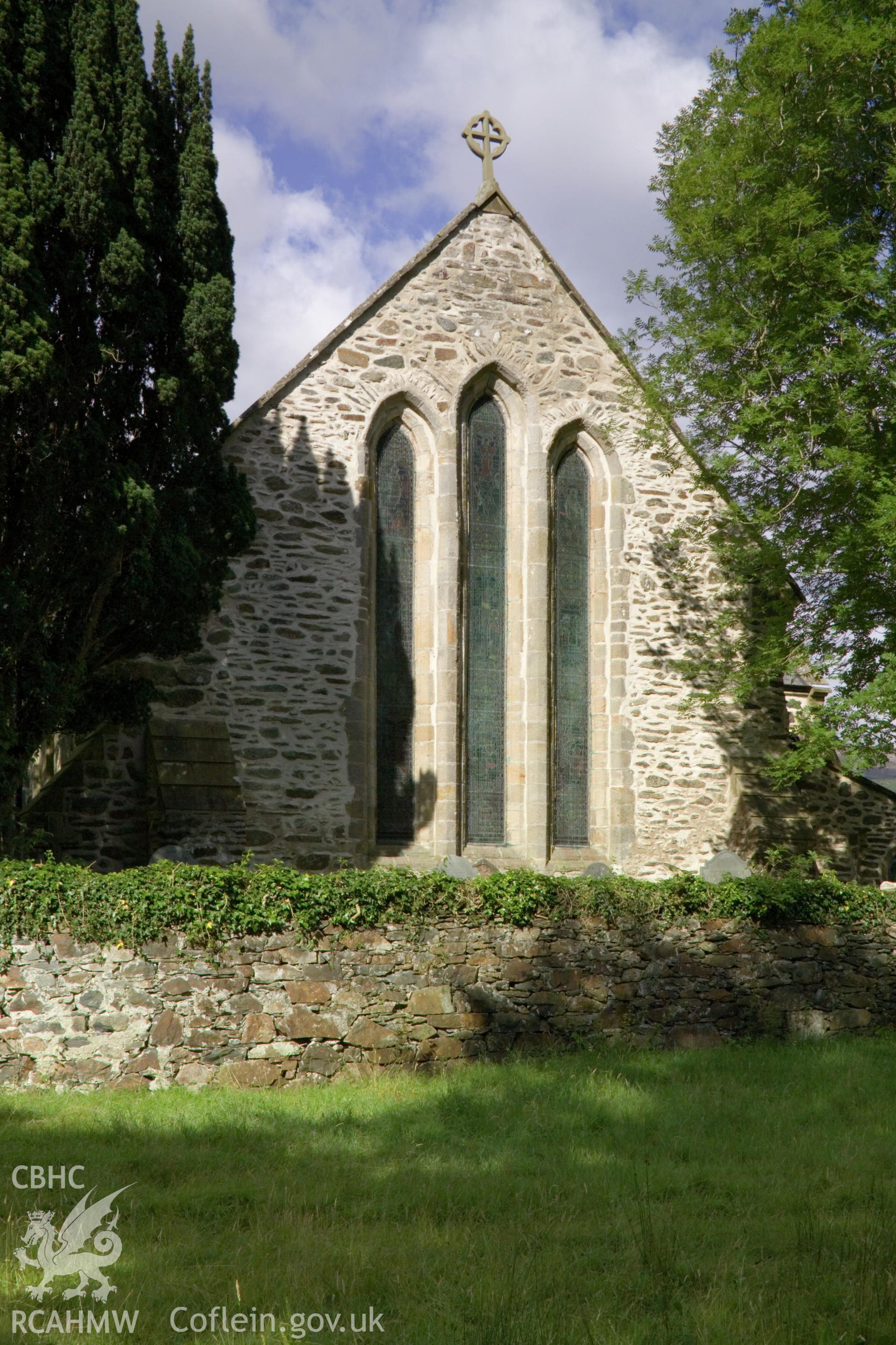 Exterior from the east northeast Vertical.