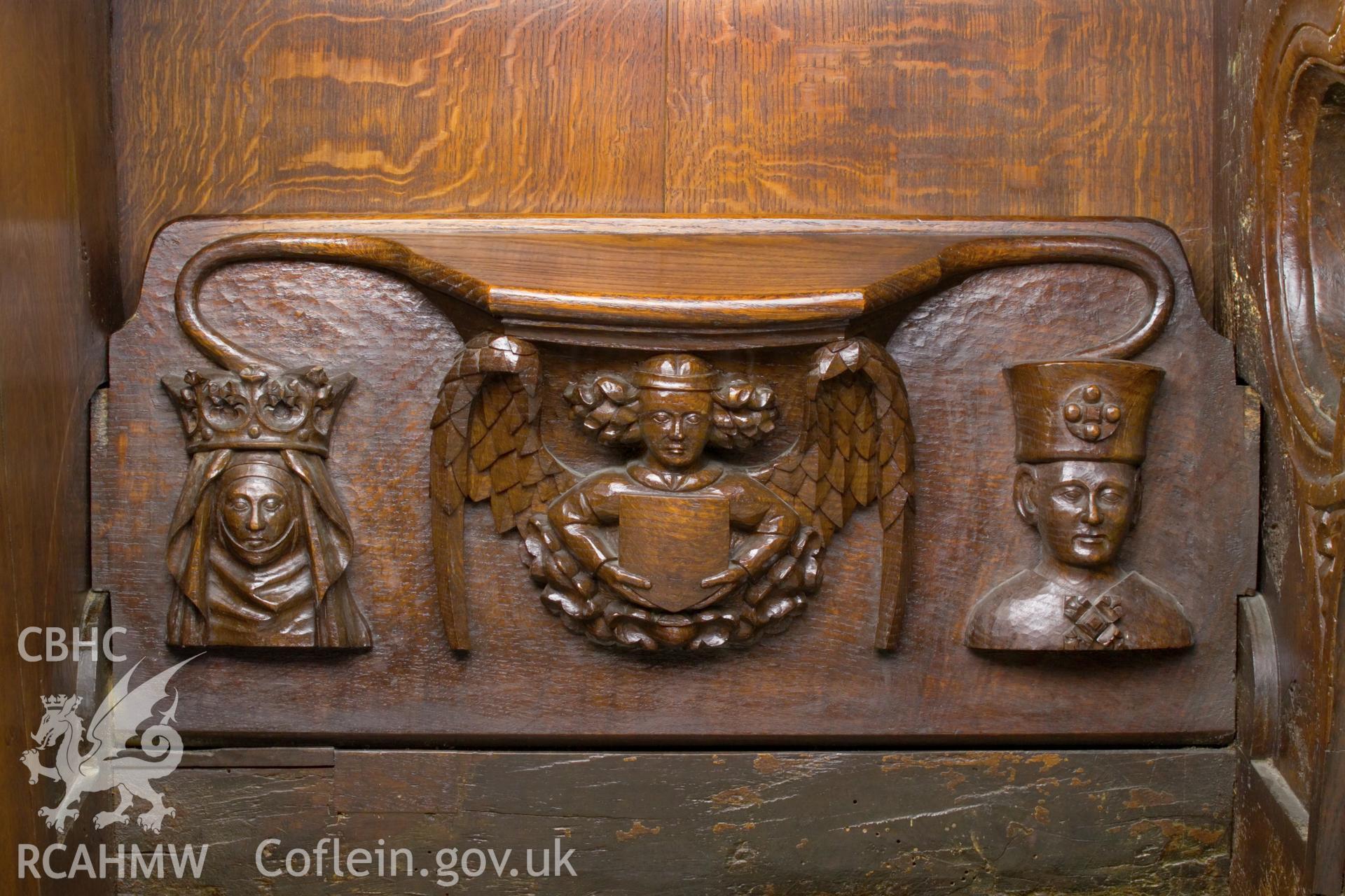 Misericord on west screen.