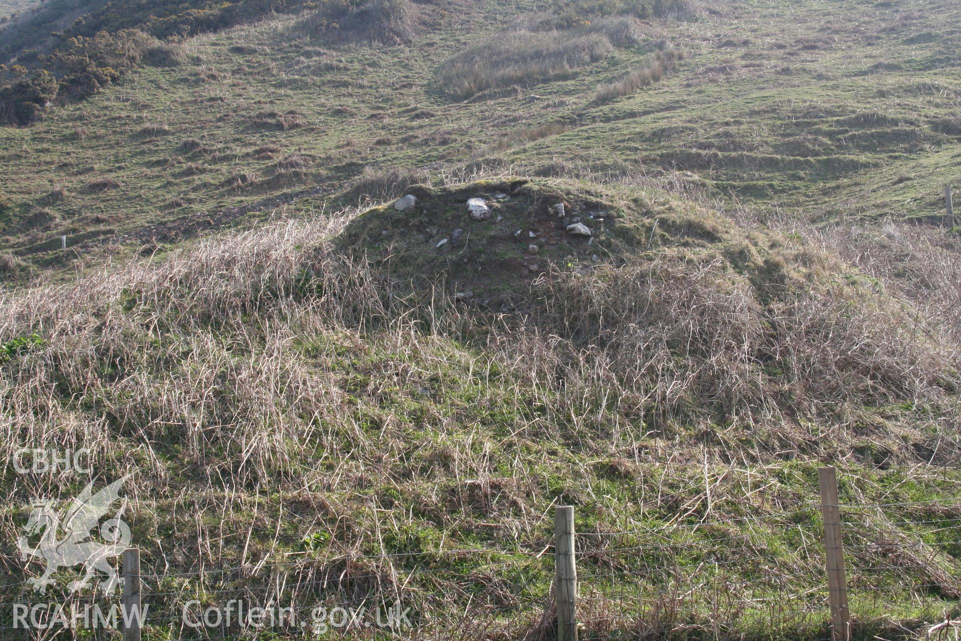 Old Church, Rhossili. Remains of Rhossili old church in the burrows above Rhossili Beach.