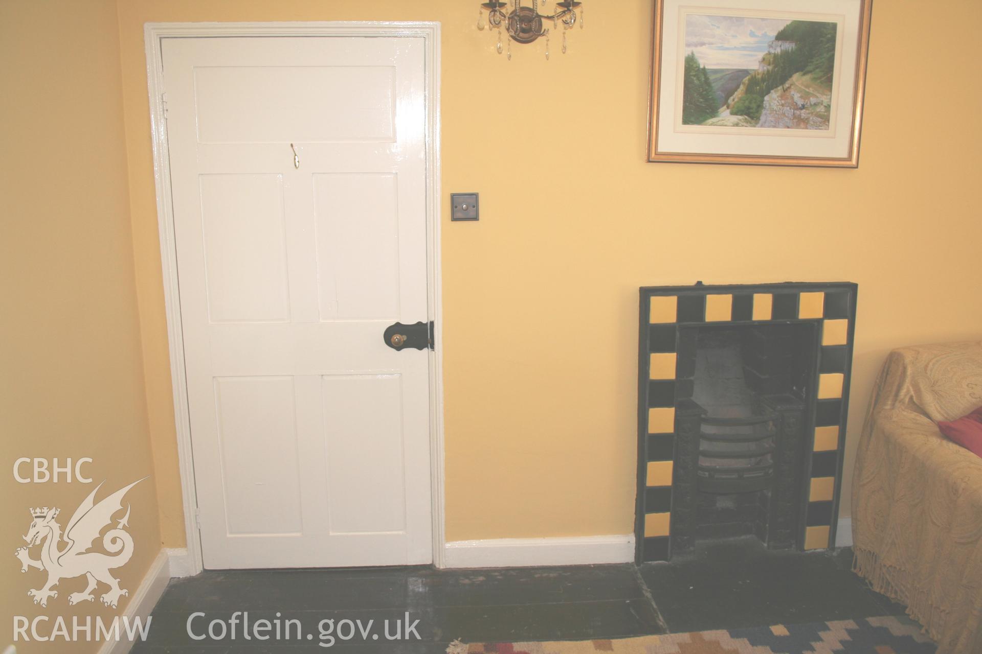 Wood bank Cottage Pontcysyllte. Interior,  first-floor over parlour.