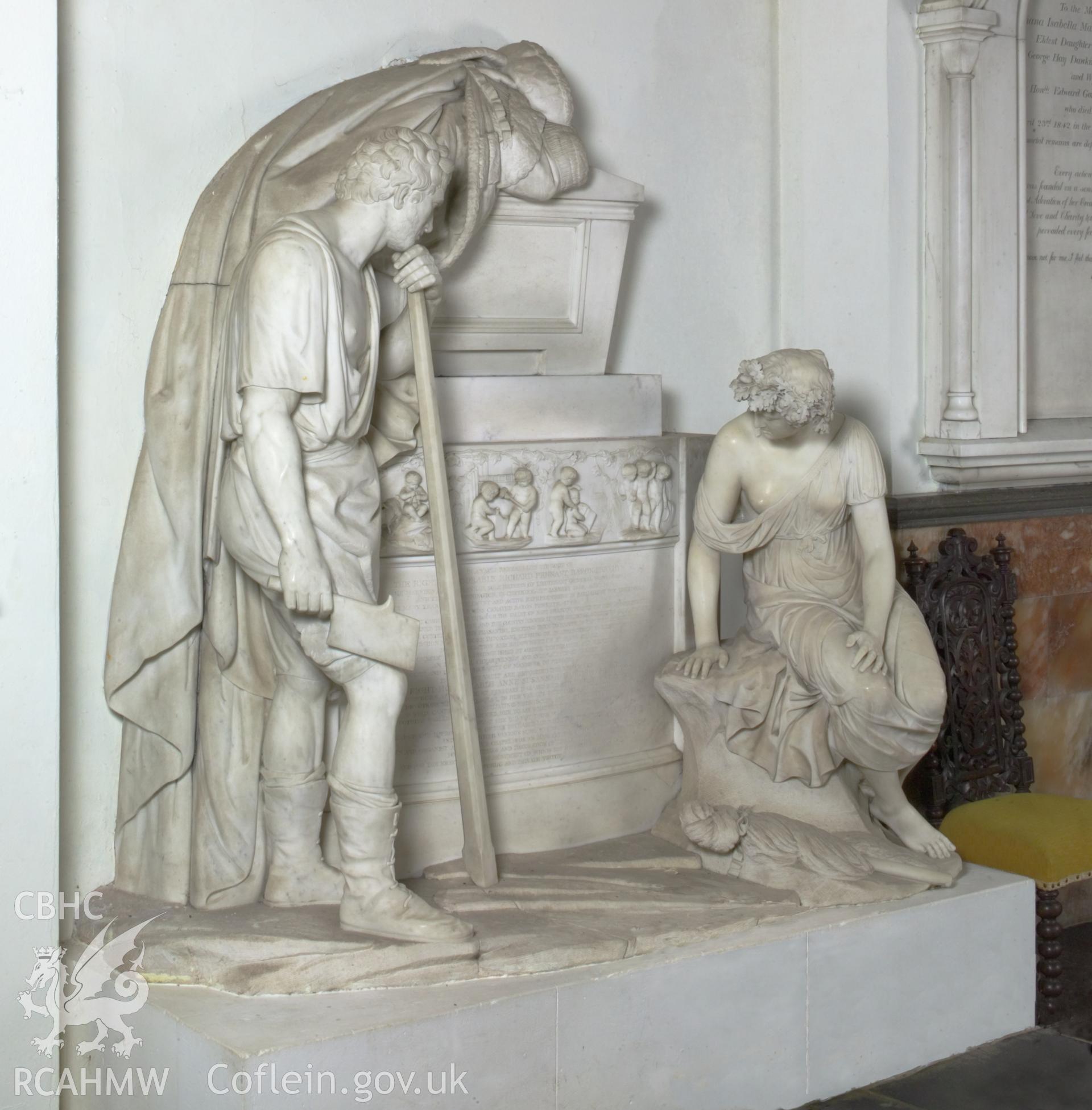 Penrhyn Memorial (Hon Richard Pennant, Baron Penrhyn), in chancel.