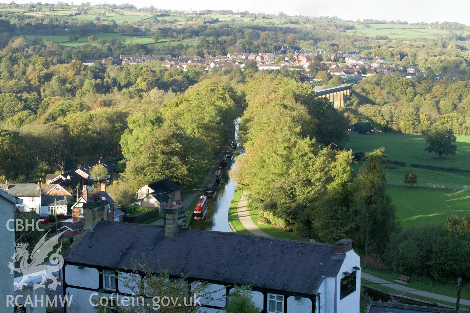 View of aqueduct from above Aqueduct Inn.