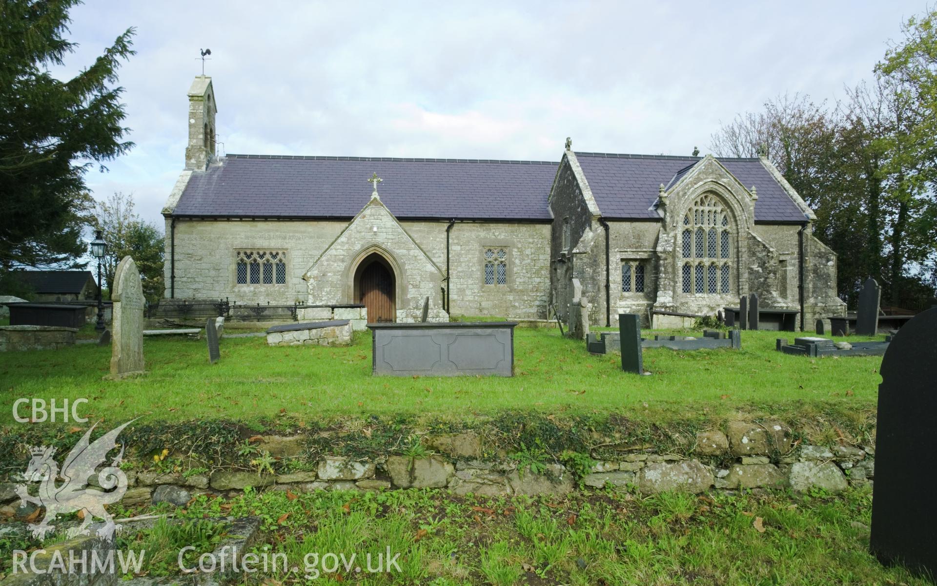 Exterior from the southeast.