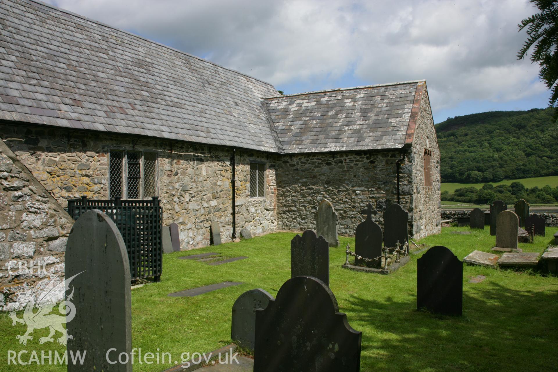 View of south side of church from south-west.