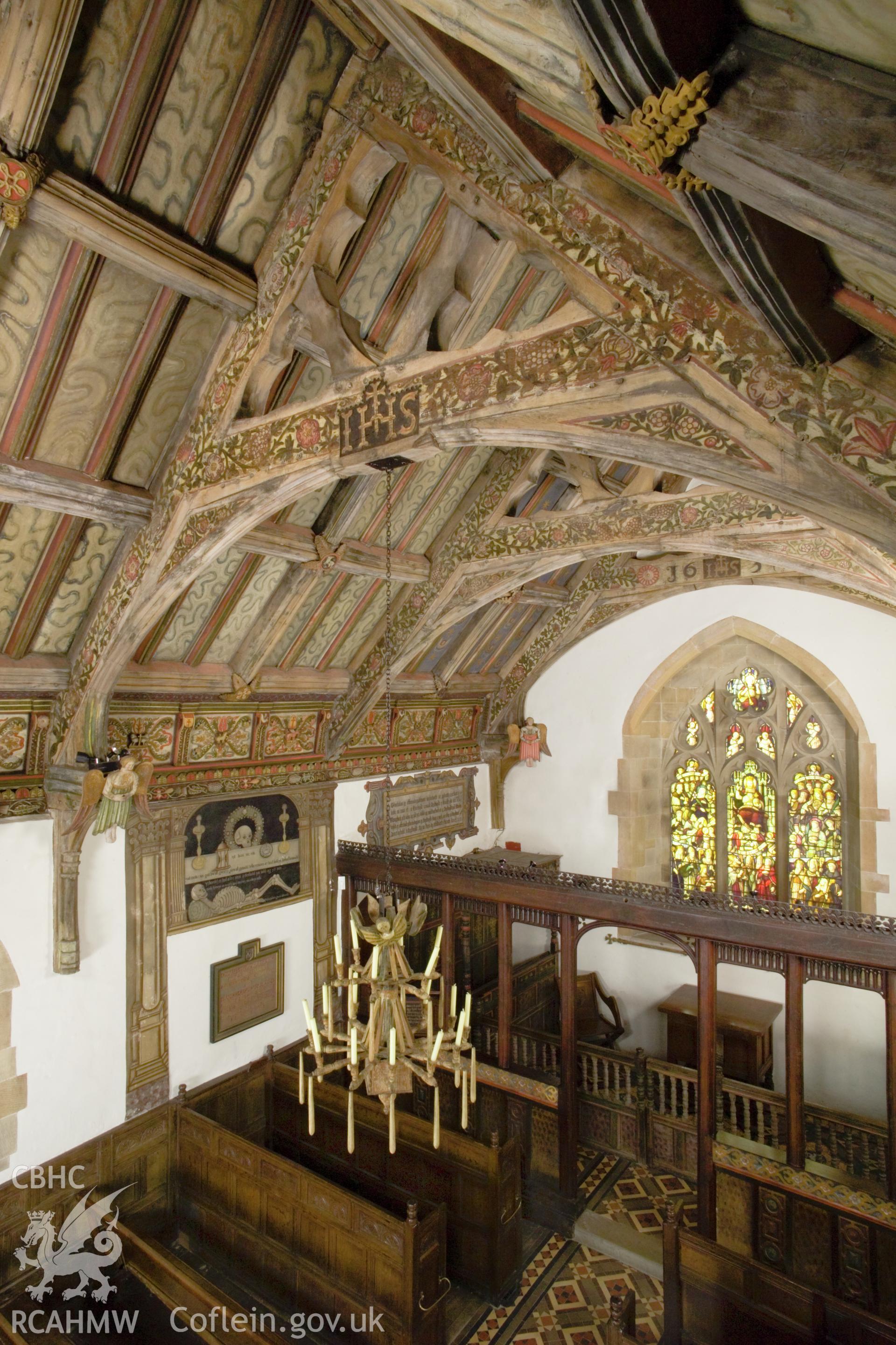 Interior from the gallery, looking northeast.