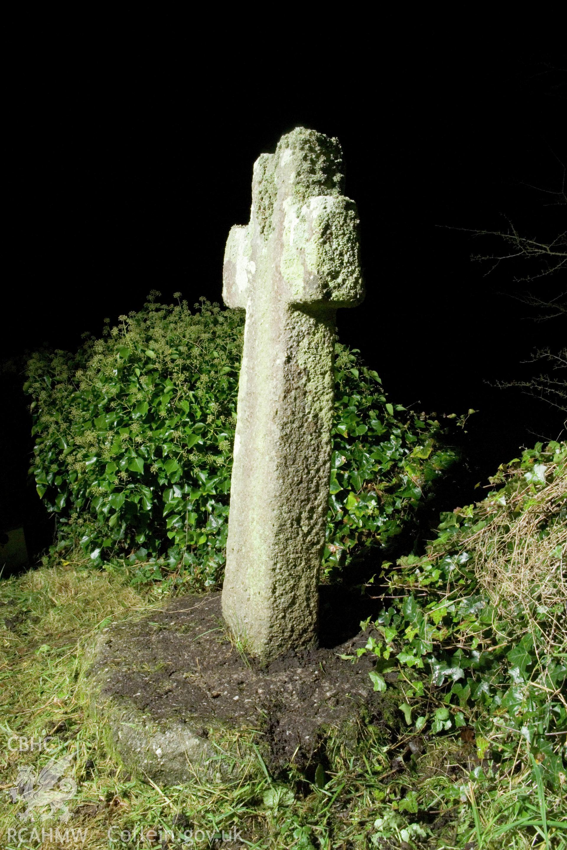 Churchyard cross from the north.