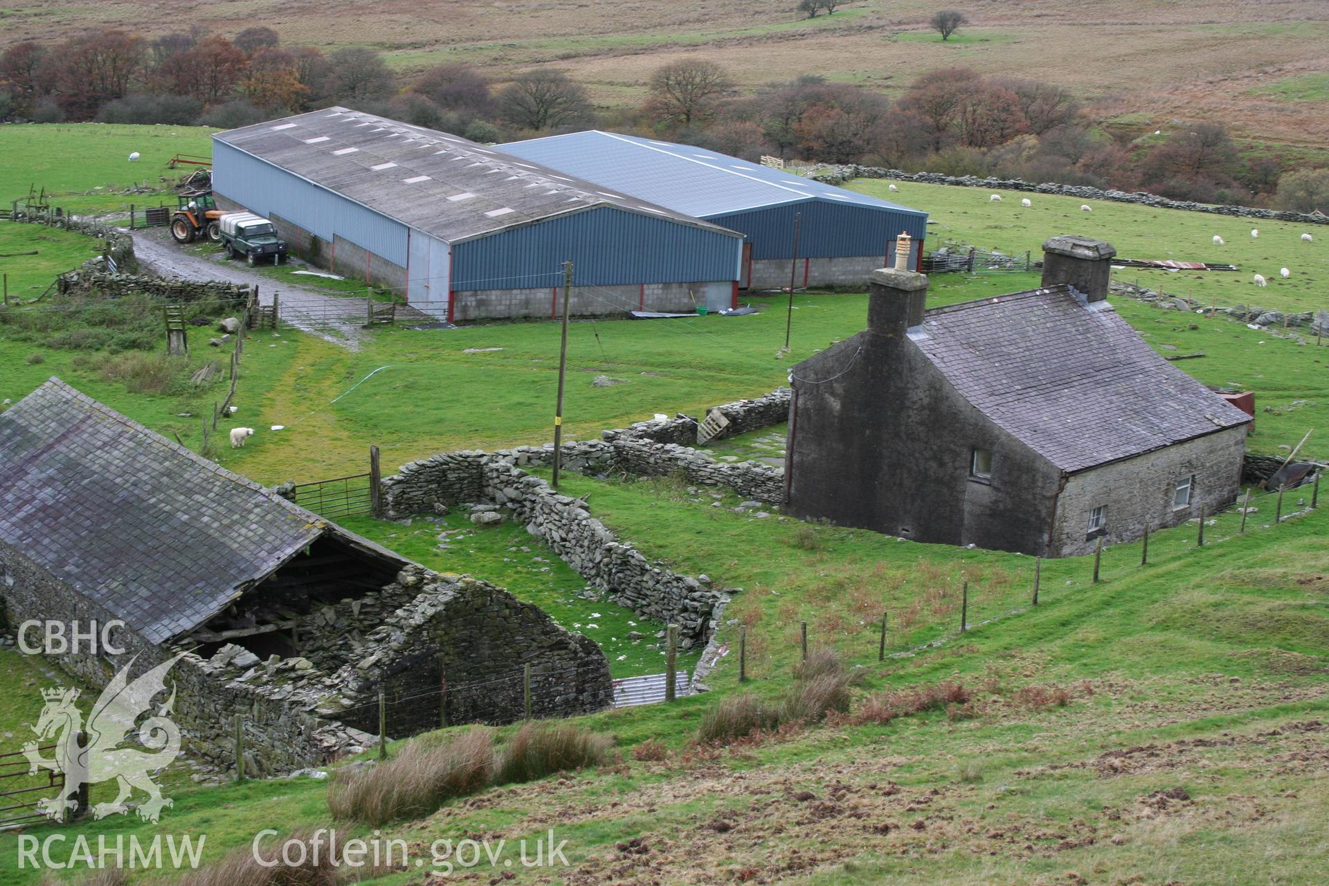 Frongoch farmstead from the south east