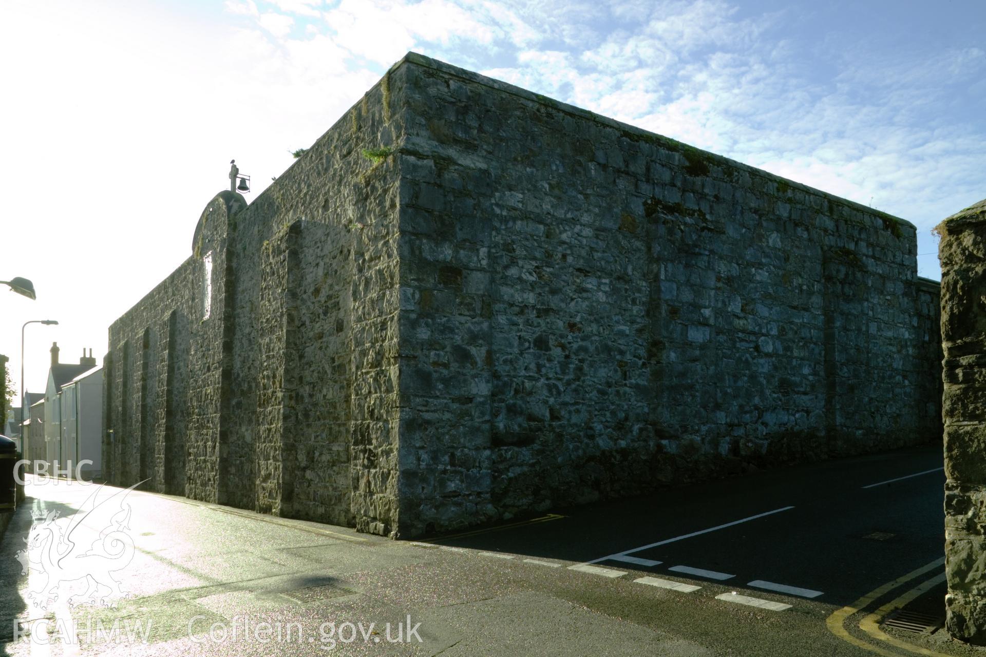 Gaol walls from the north.