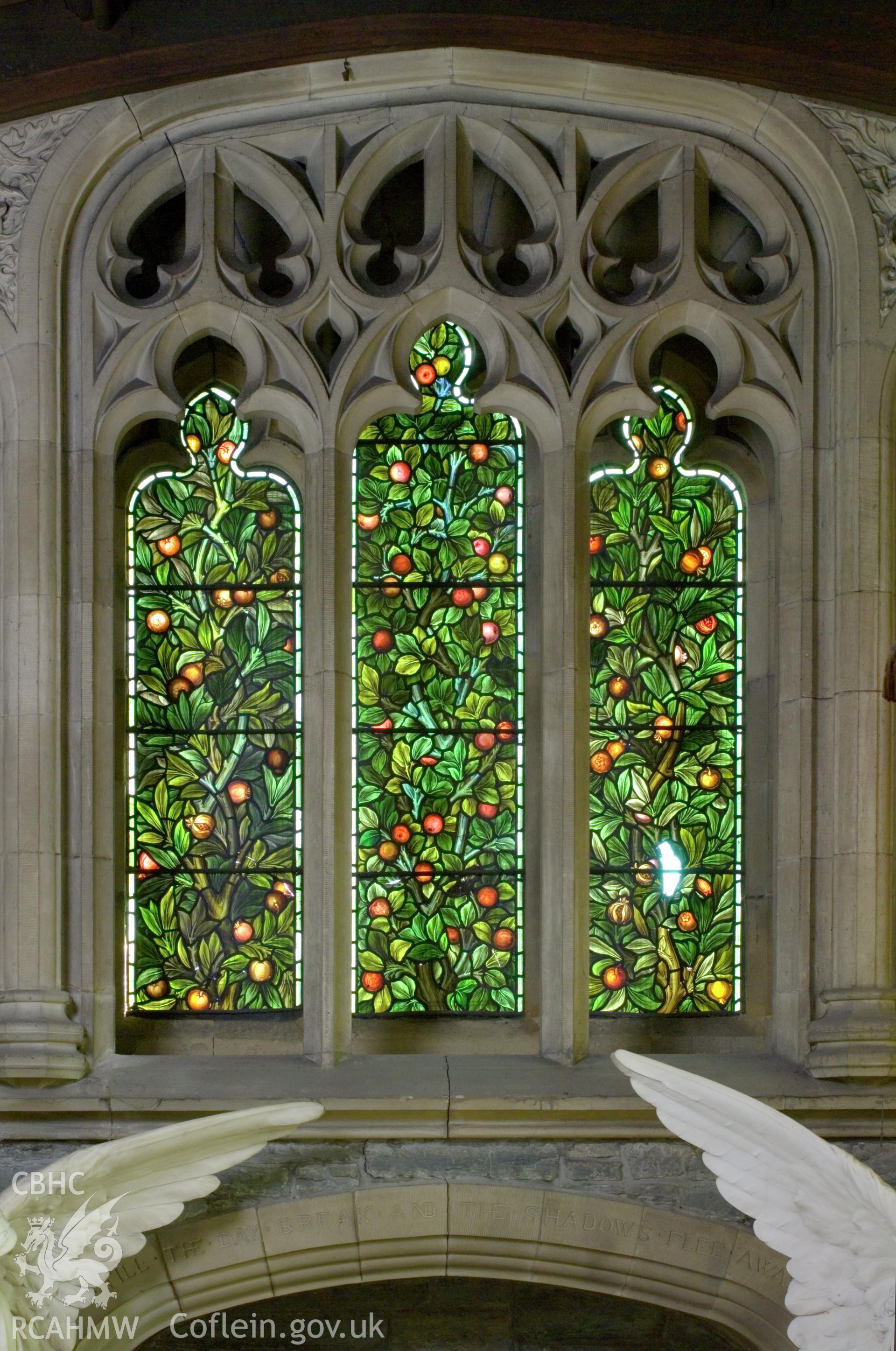 Memorial window over Stanley memorial.