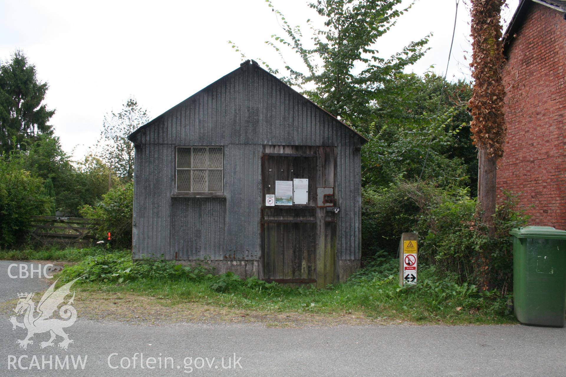 Aqueduct Cottages Maintenance Depot Hut from the south.