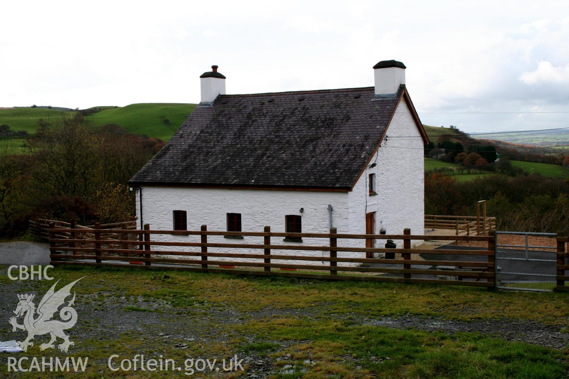 Troed-y-rhiw farmhouse from the east