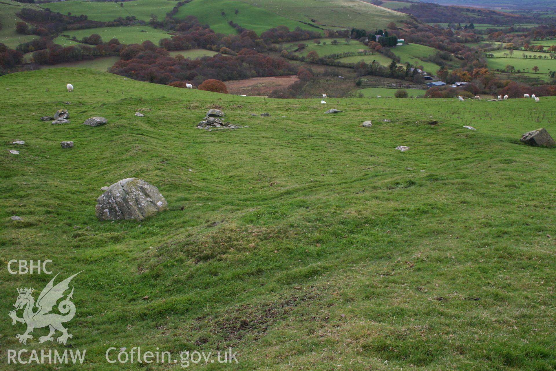 'Garden' enclosure with raided beds from the north-east