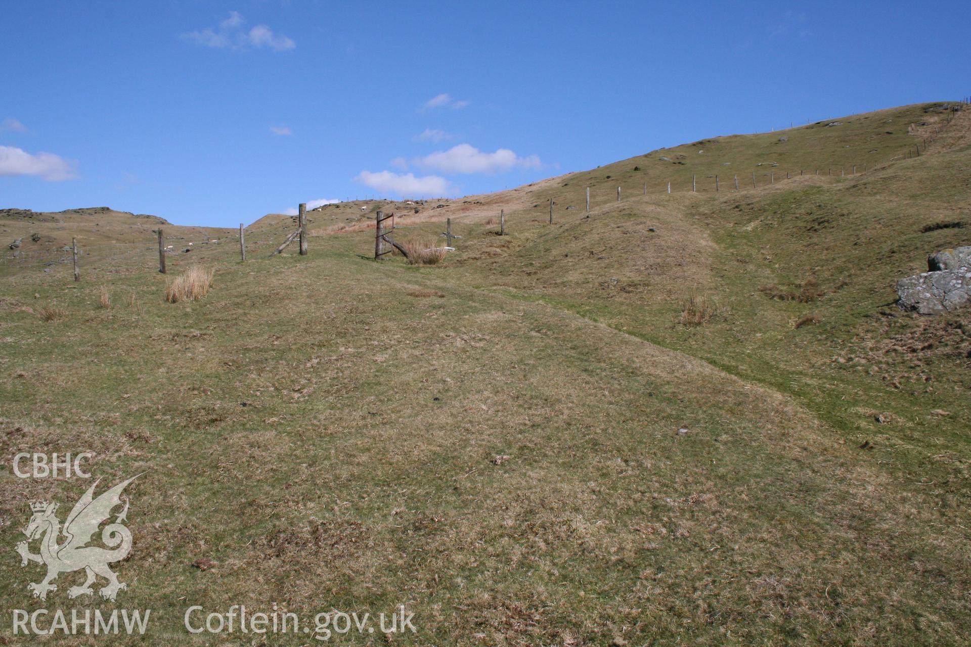 RCAHMW digital photographic survey of Hollow Way III, Troed-y-Rhiw, Ystrad Fflur, Ceredigion, by Louise Barker, 01/05/2006.