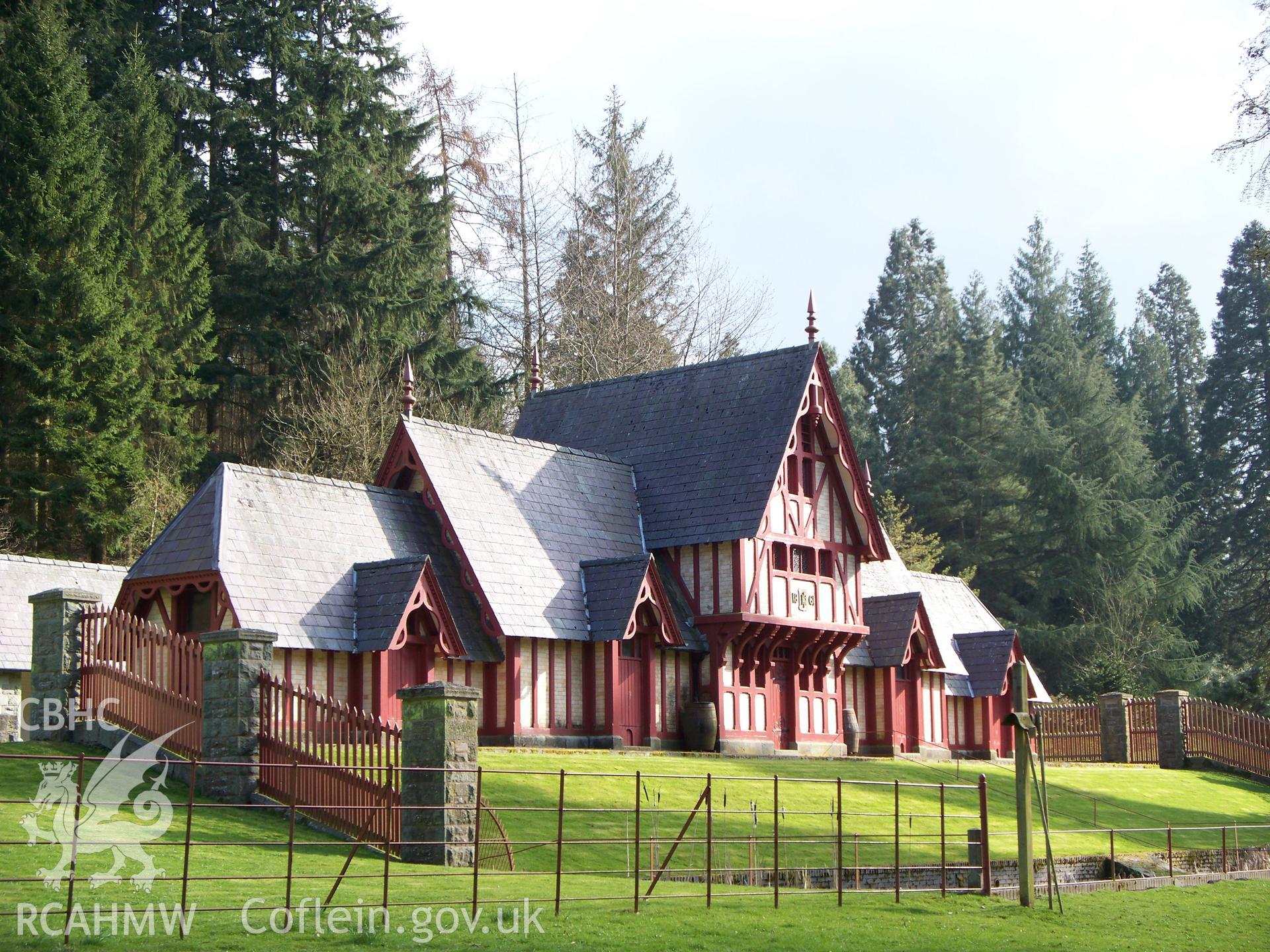 The Poultry House showing the north-west front and setting.