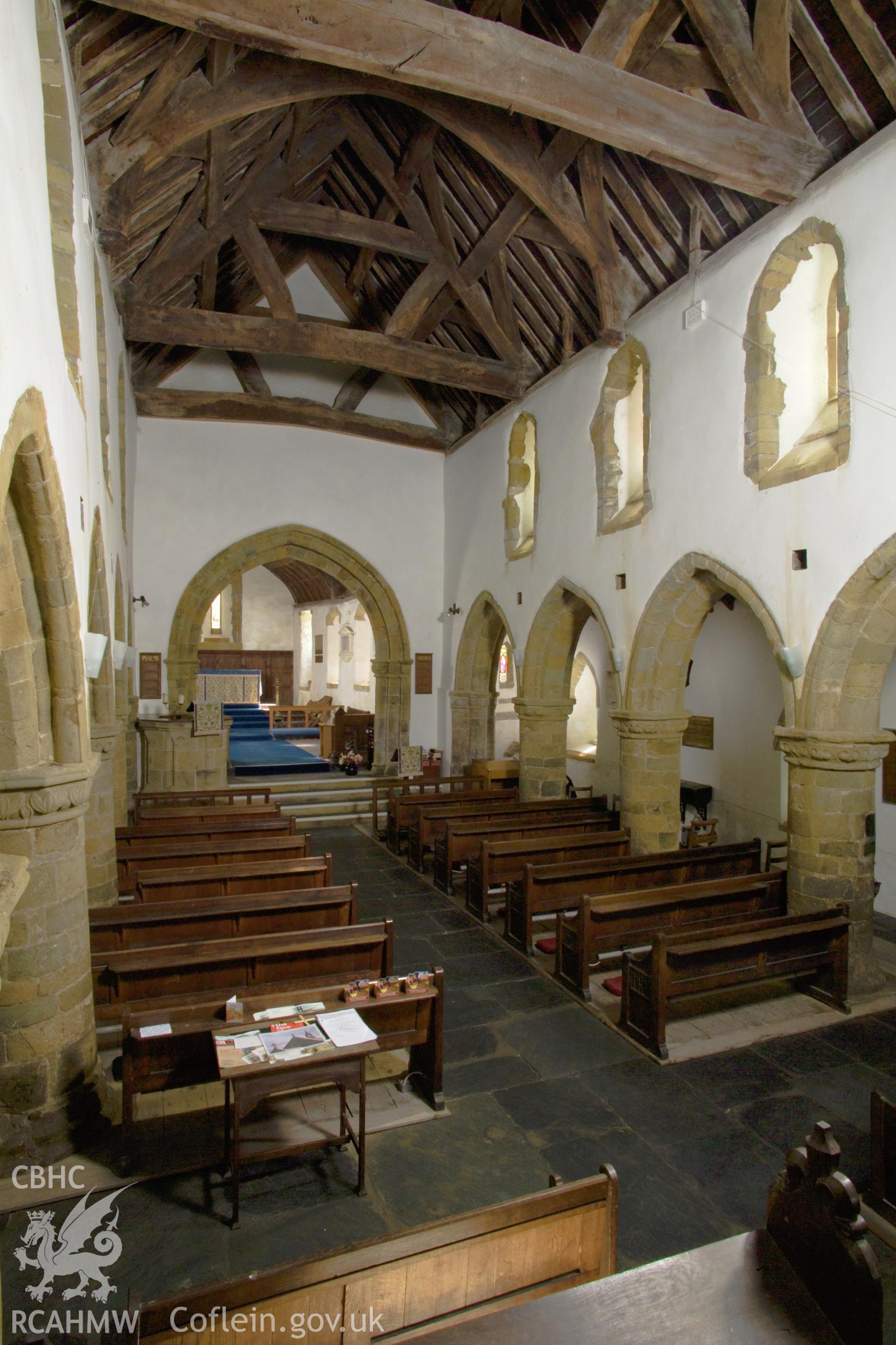 Interior looking east Vertical.