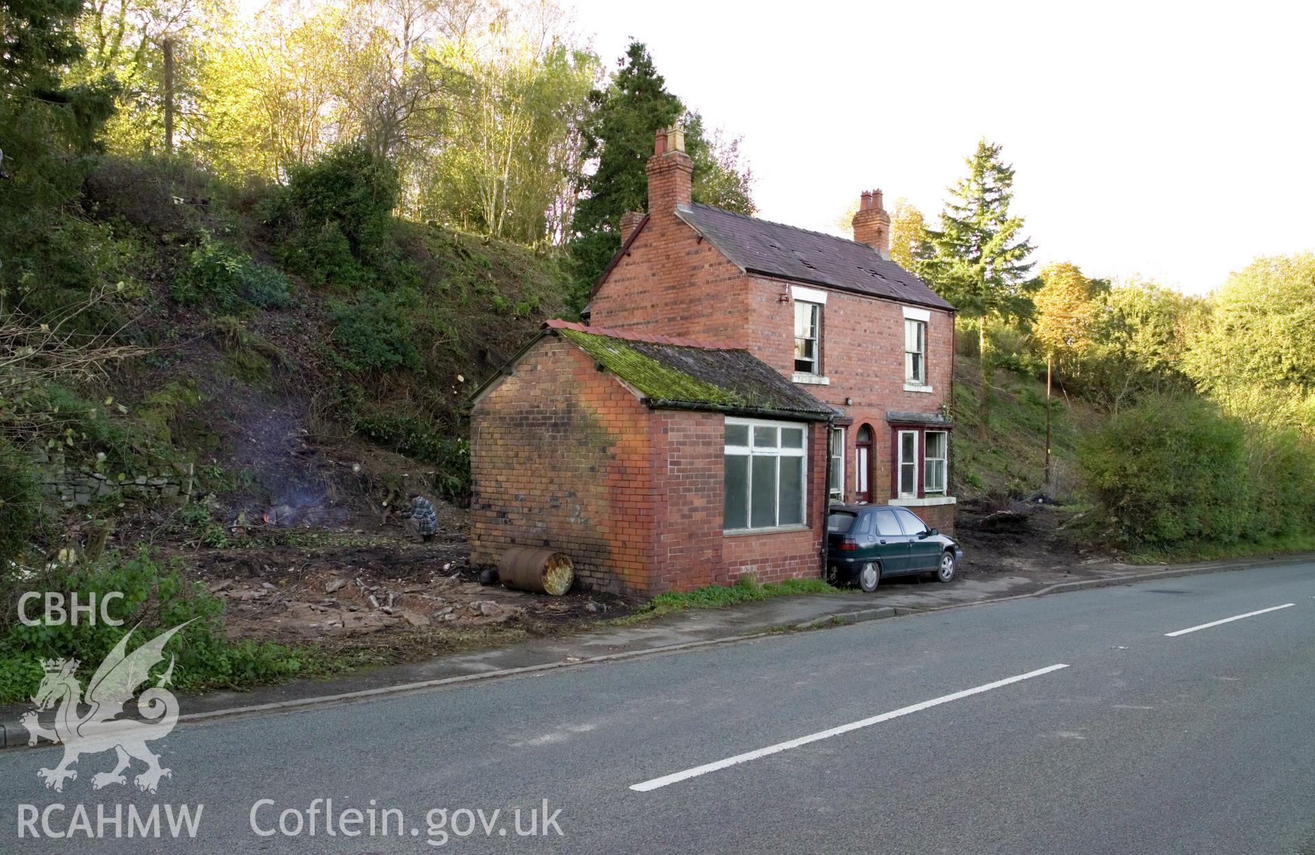 "Rock Villa" with canal embankment behind.