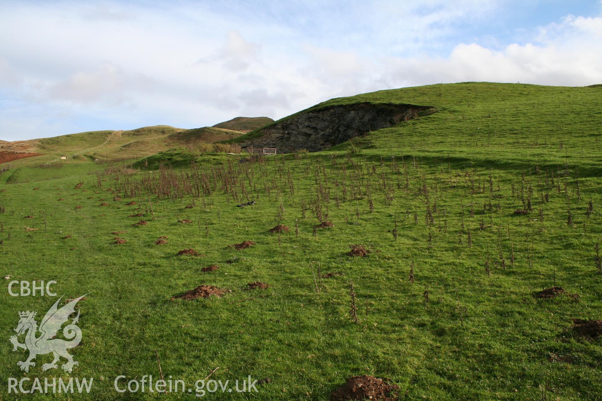 Quarry and track leading to it, from the north west