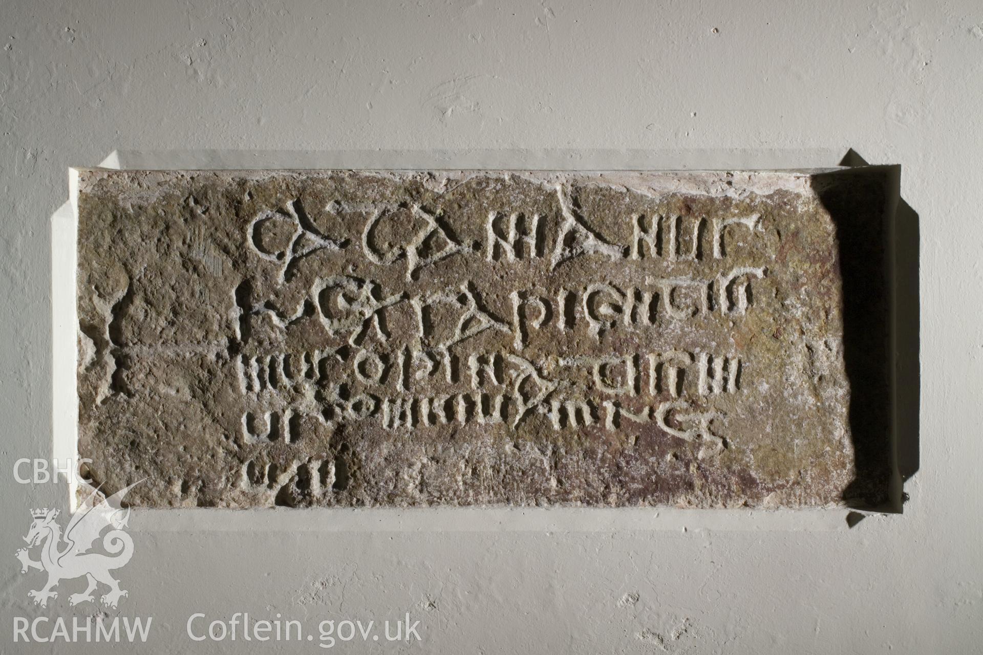 Early Christian Monument in north wall.