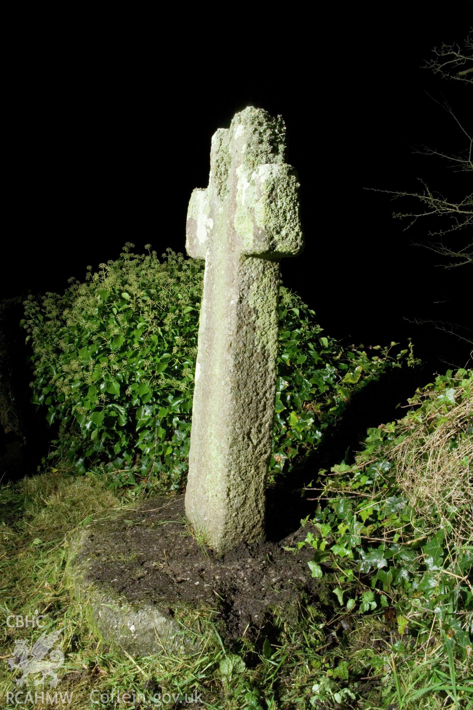 Churchyard cross from the north.