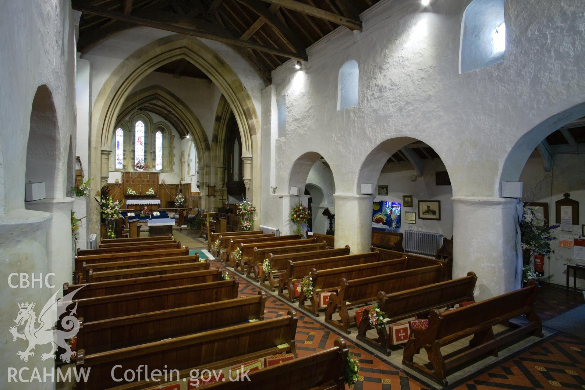 Interior looking east southeast.