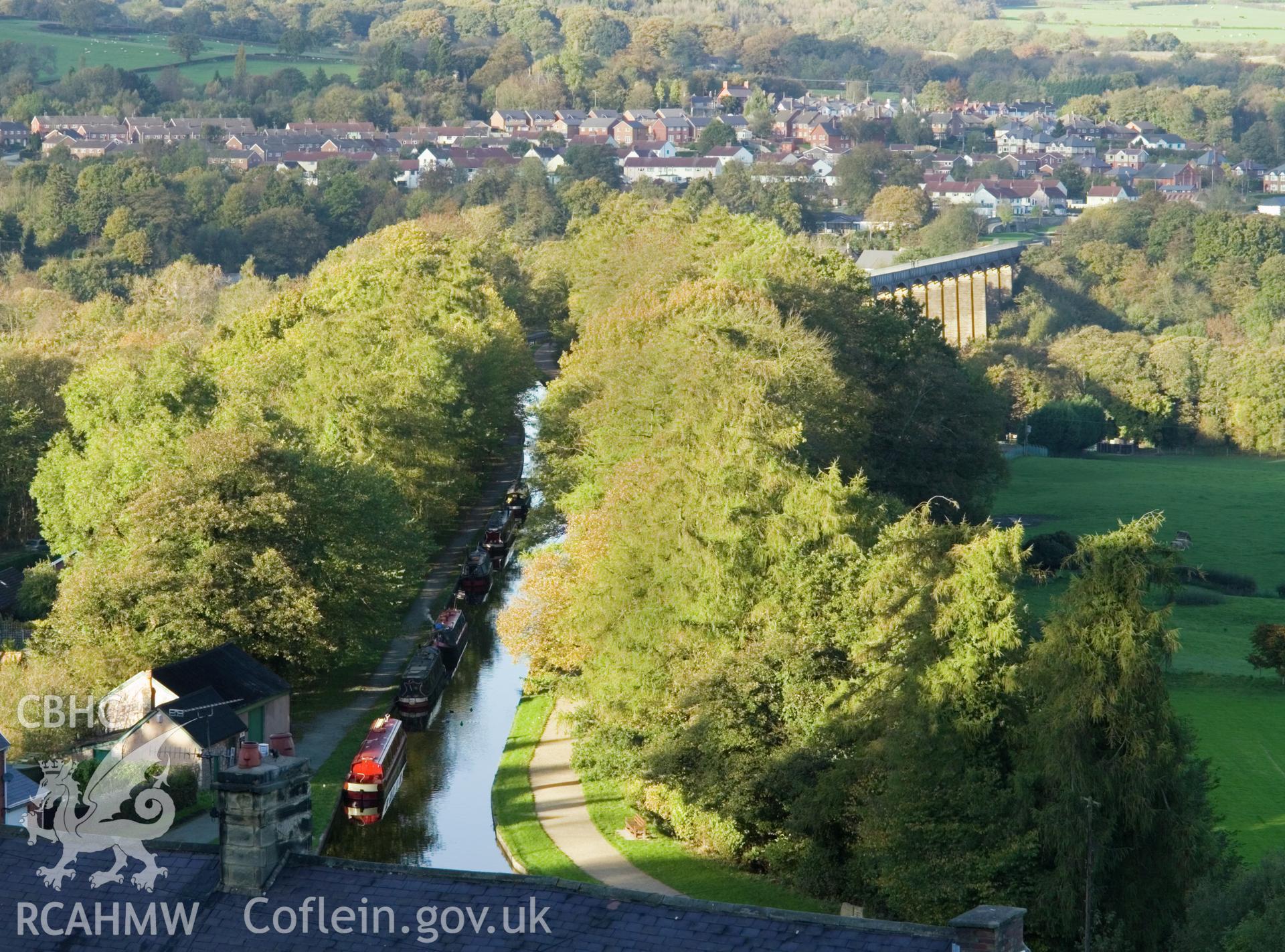 View of aqueduct from above Aqueduct Inn.