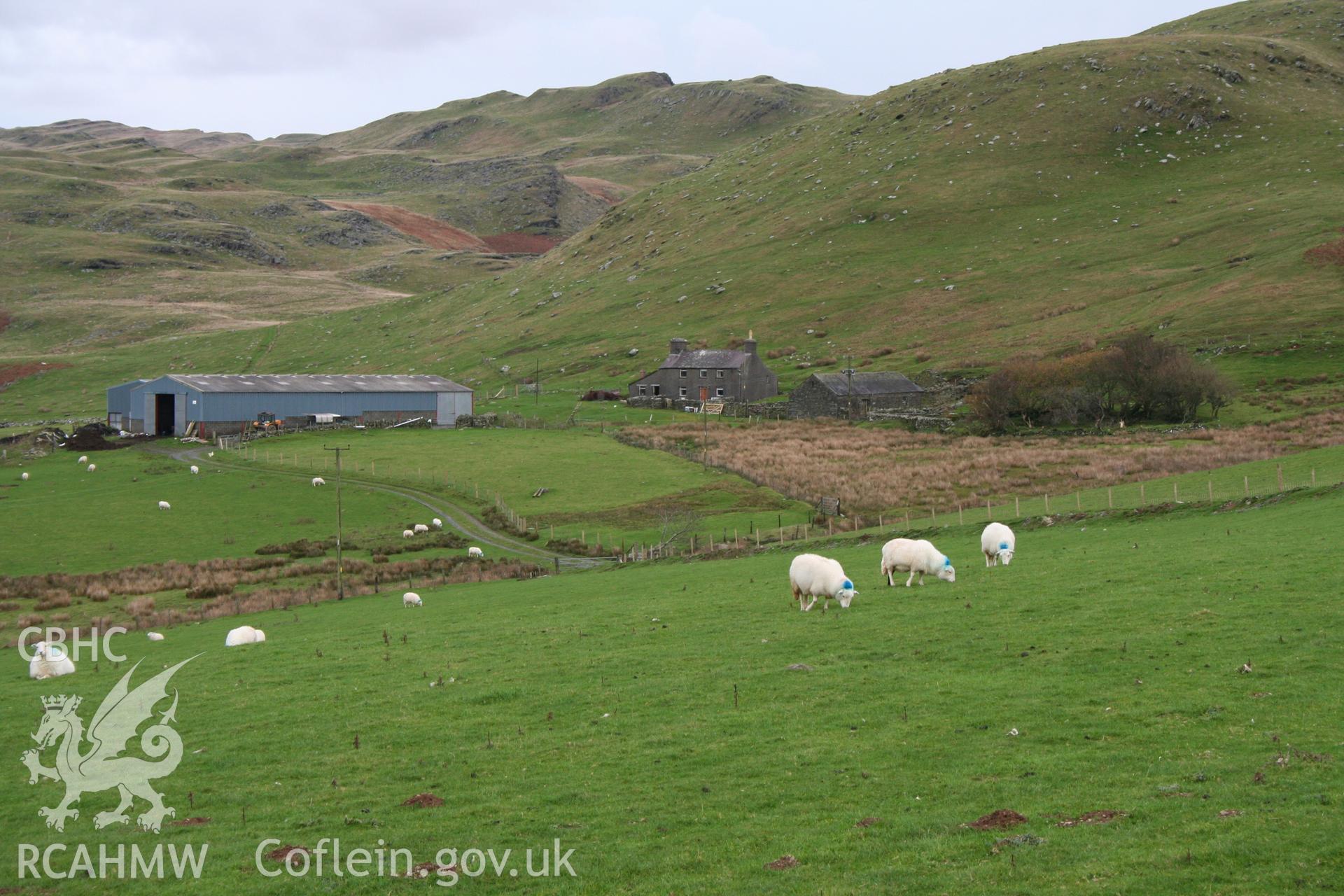 Frongoch farmstead from the south west