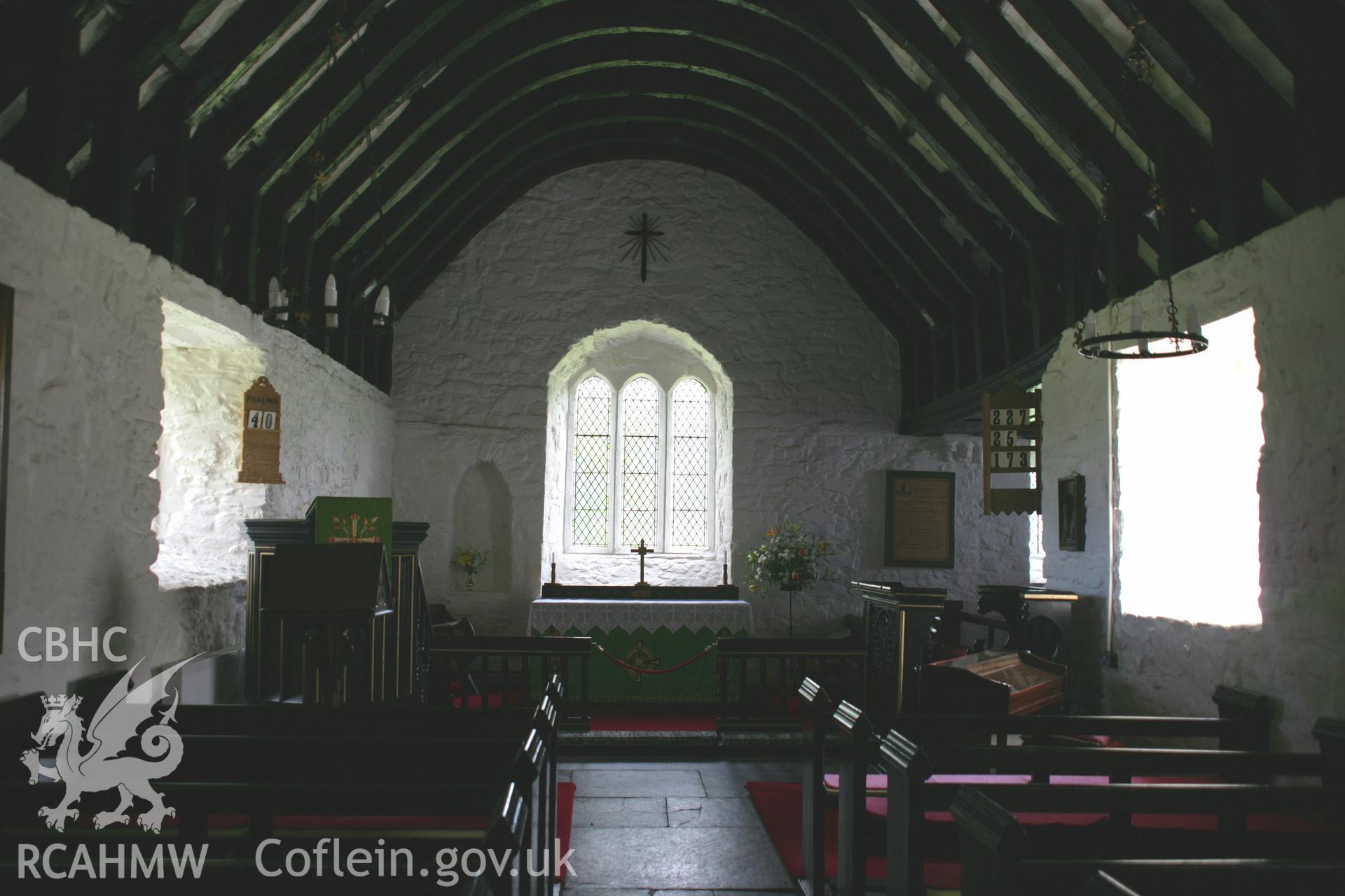 Interior looking east.