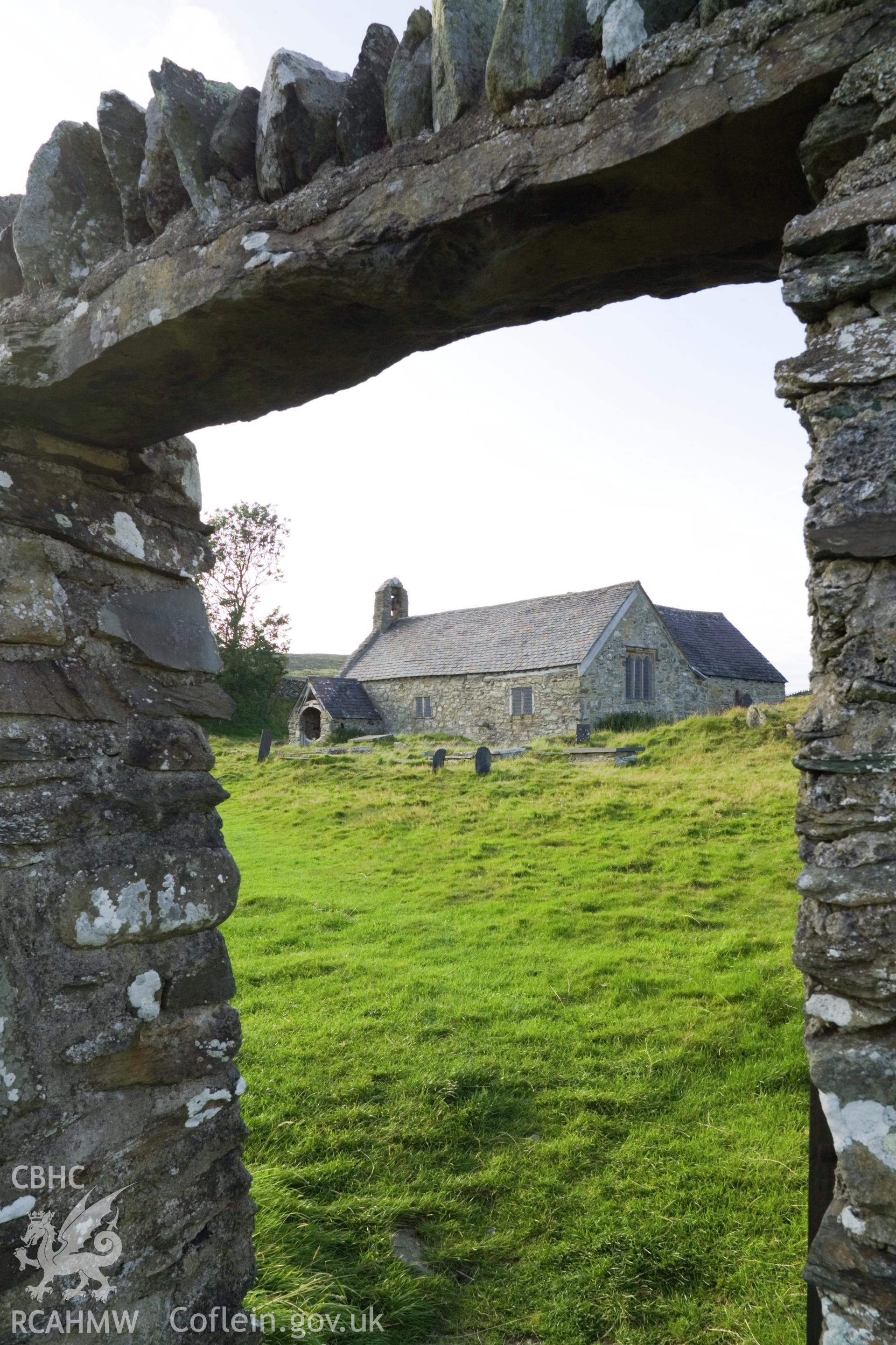 View through gateway from southwest.