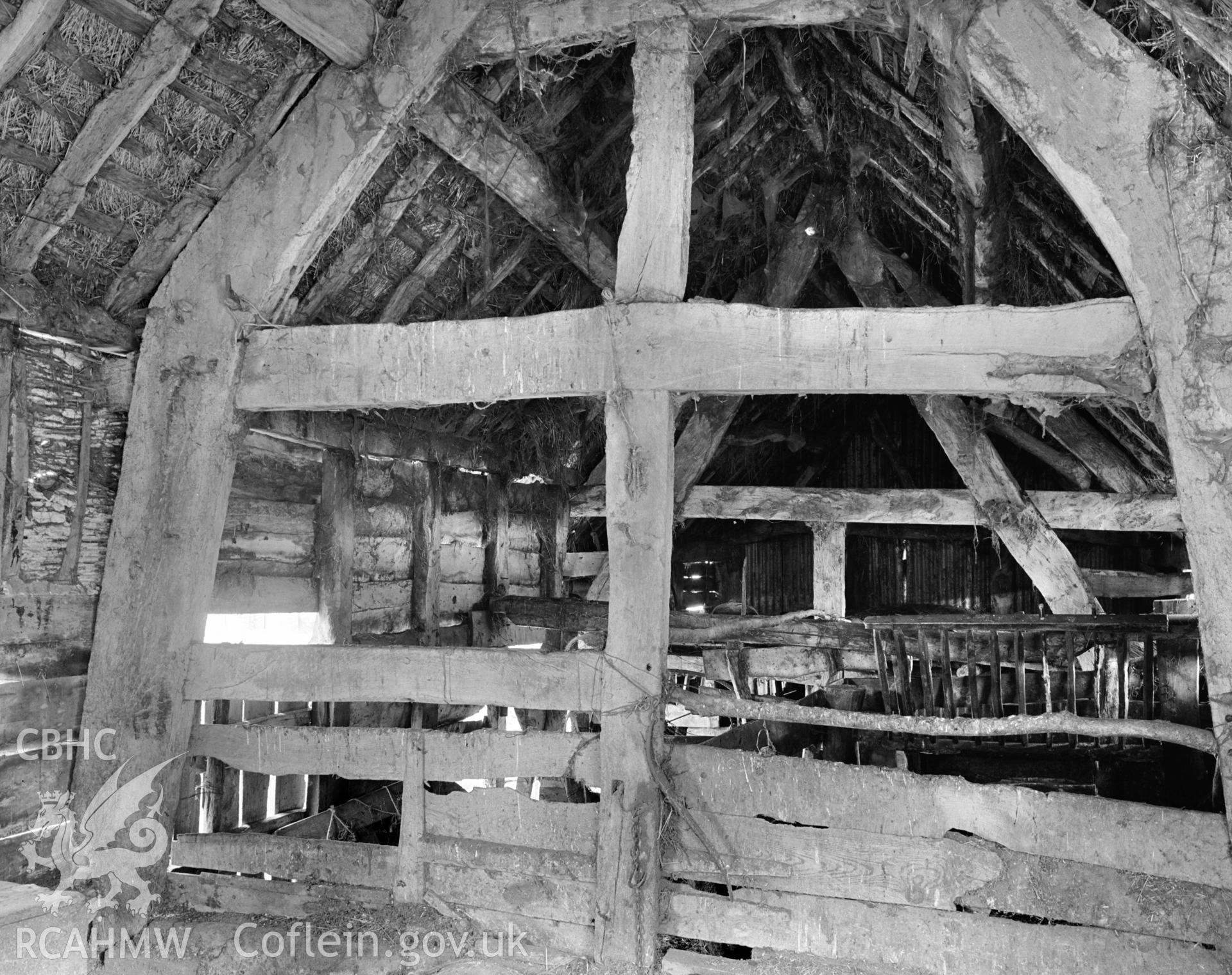 Interior view of the barn