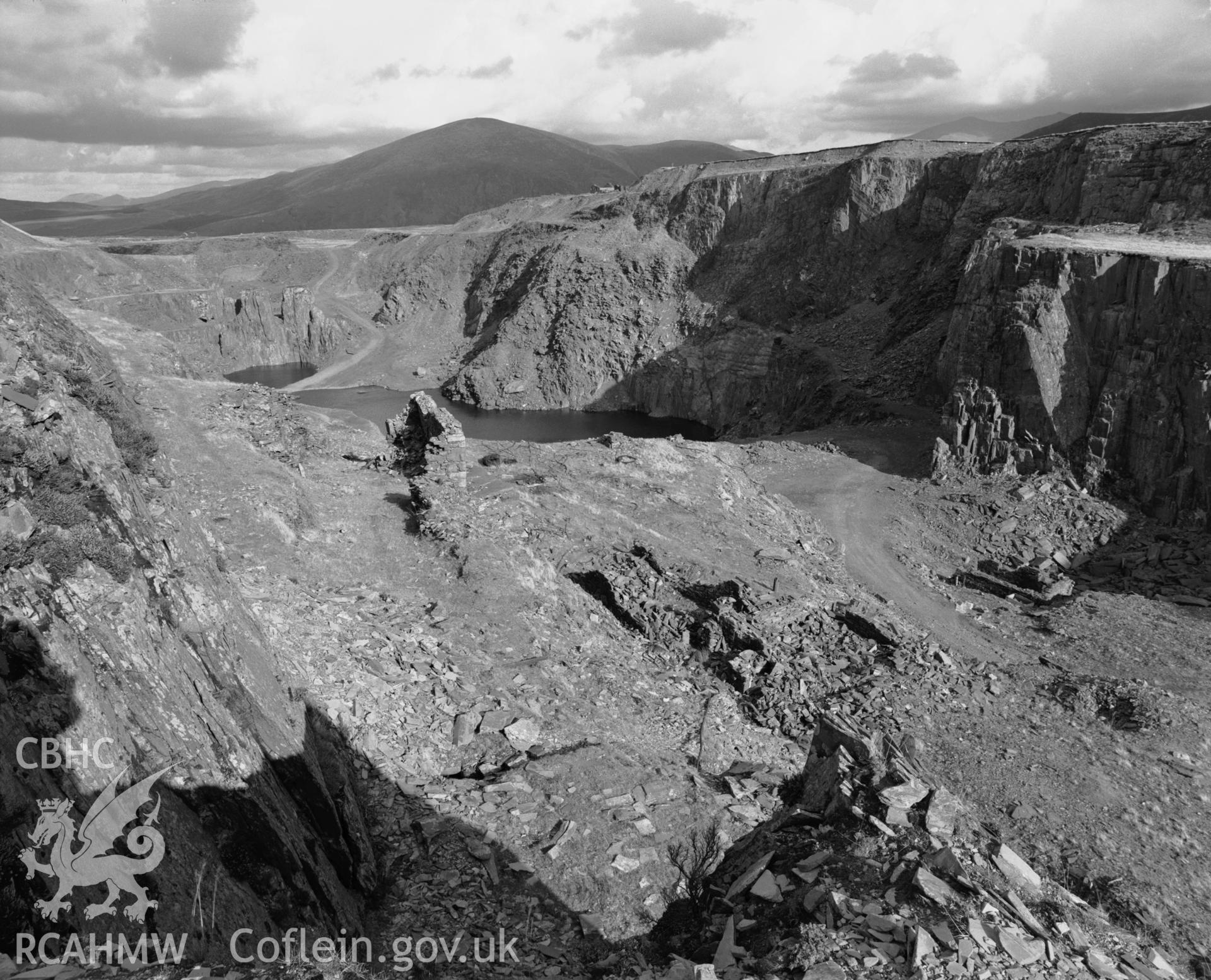 View of Moel Tryfan quarry