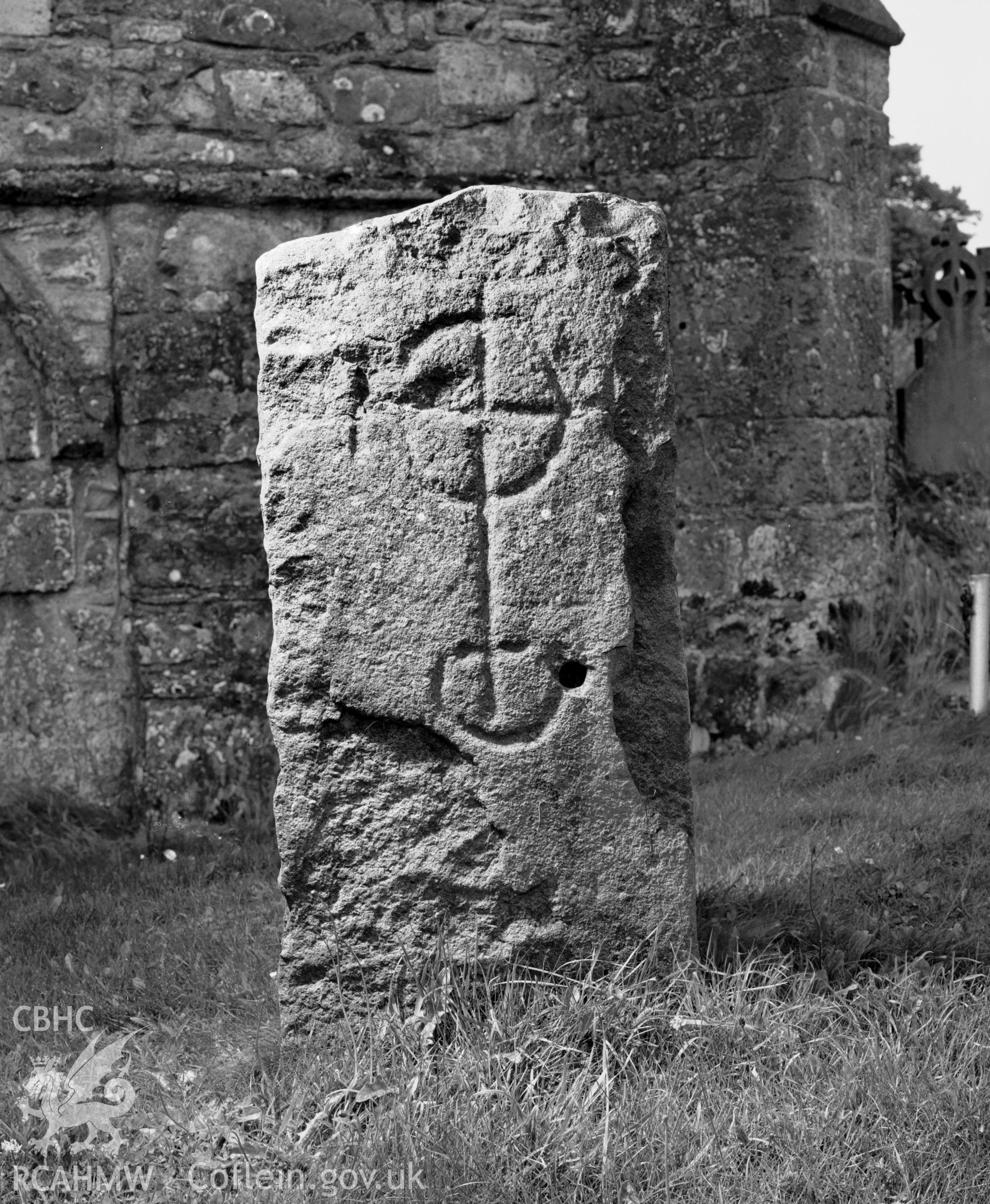 Inscribed stone in the churchyard