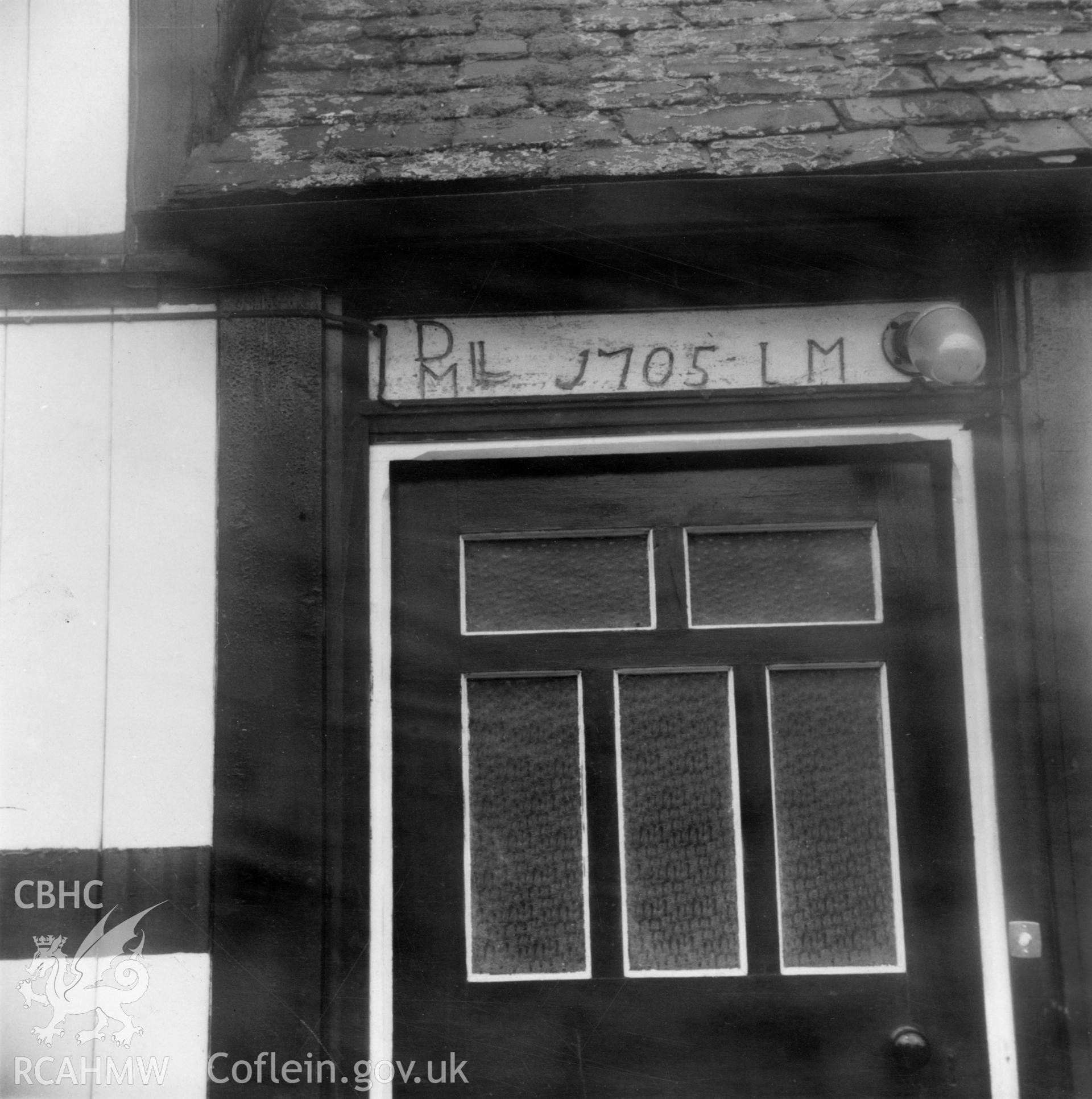 Cefn Barach, Trefeglwys; two black and white photographs produced by Peter Smith, undated.