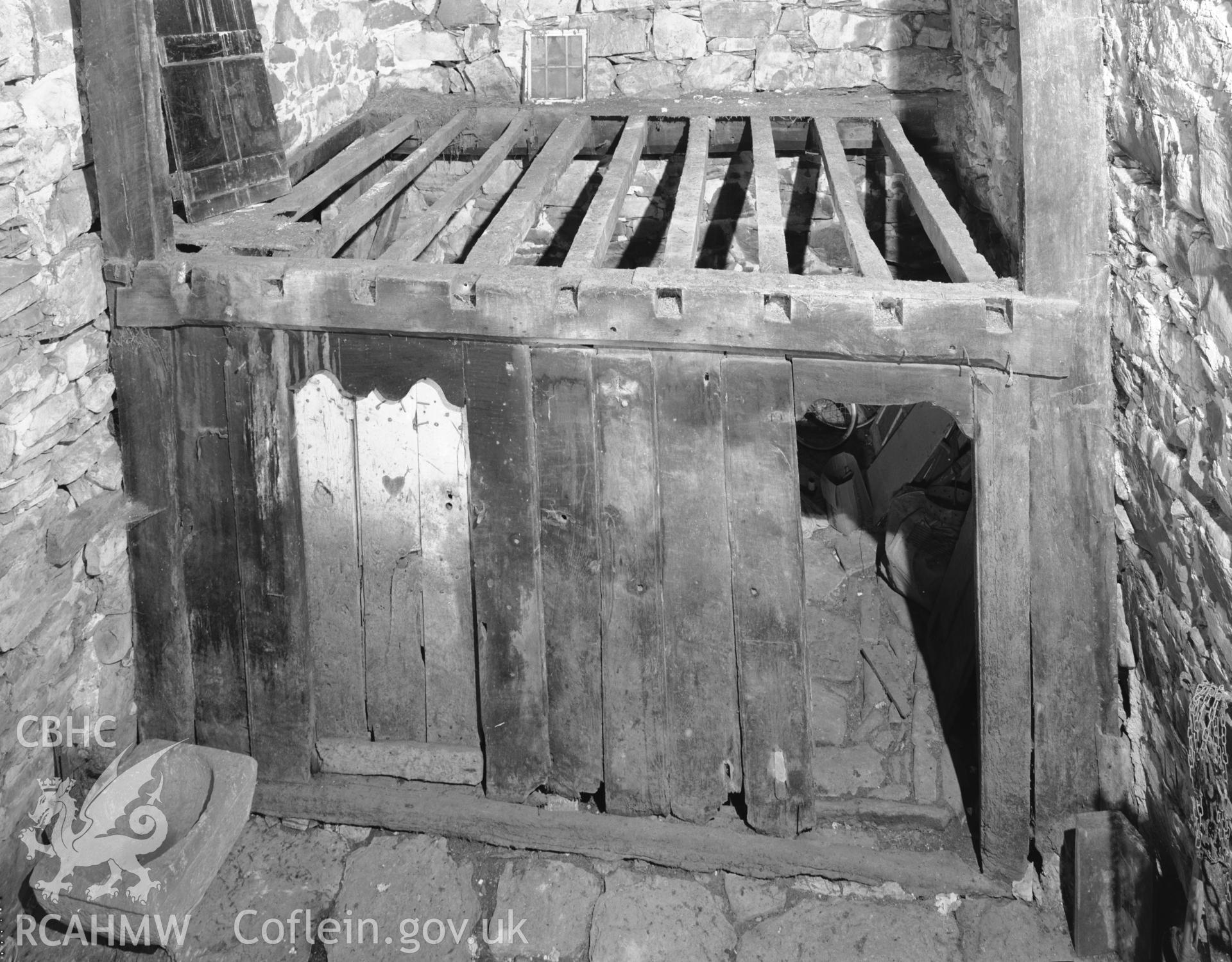 Interior view of the partition at Cae'r March.