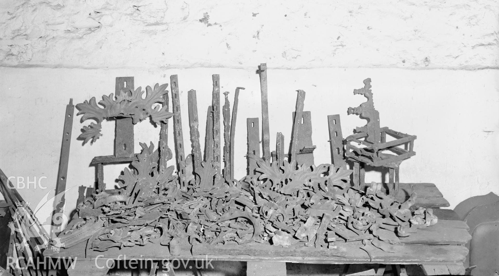 D.O.E photograph of Chirk Castle Gates.